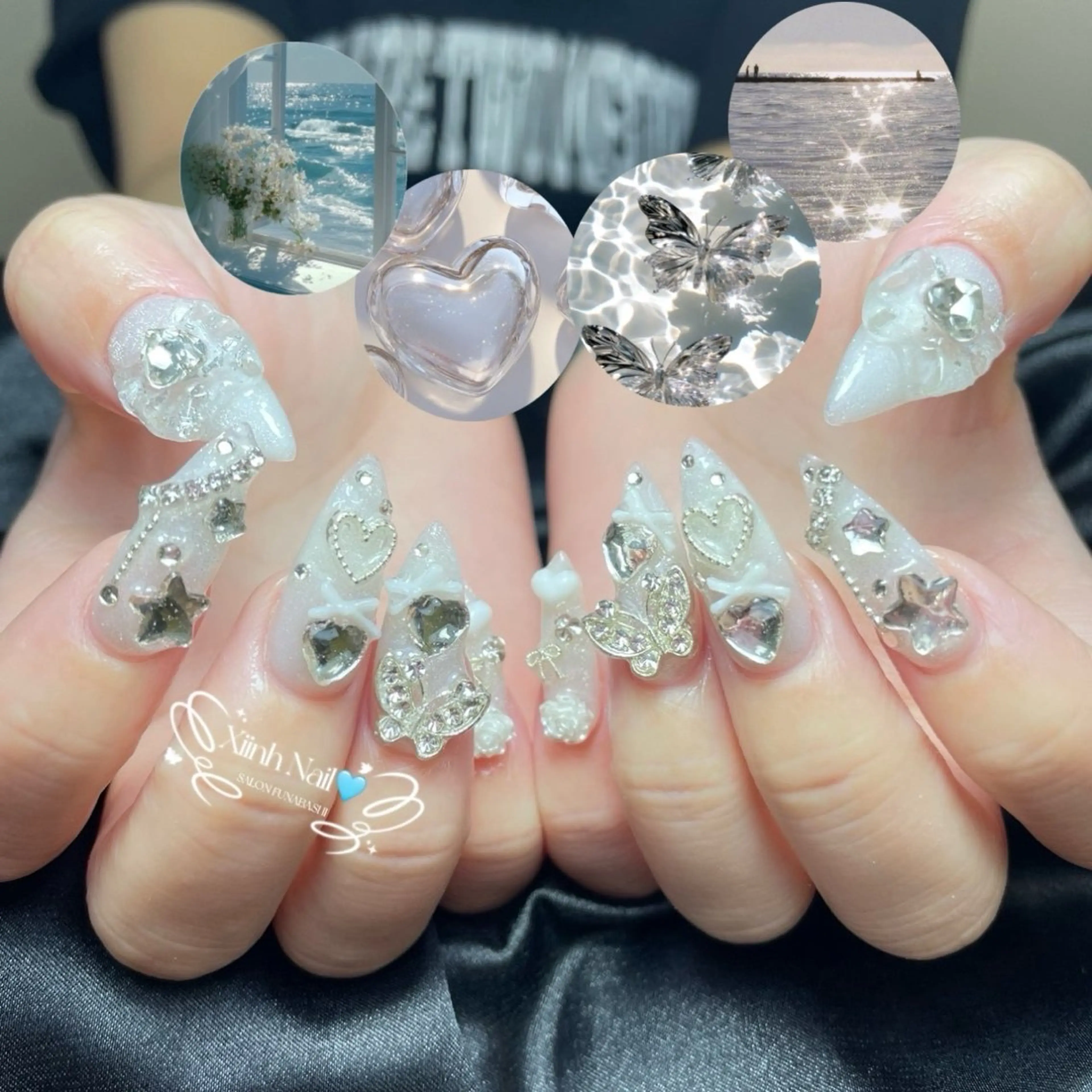 ネイル チークネイル 桜ネイル 長さ出し フットネイル ジェルネイル ハンドネイル XIINH NAIL SALONのネイルデザイン