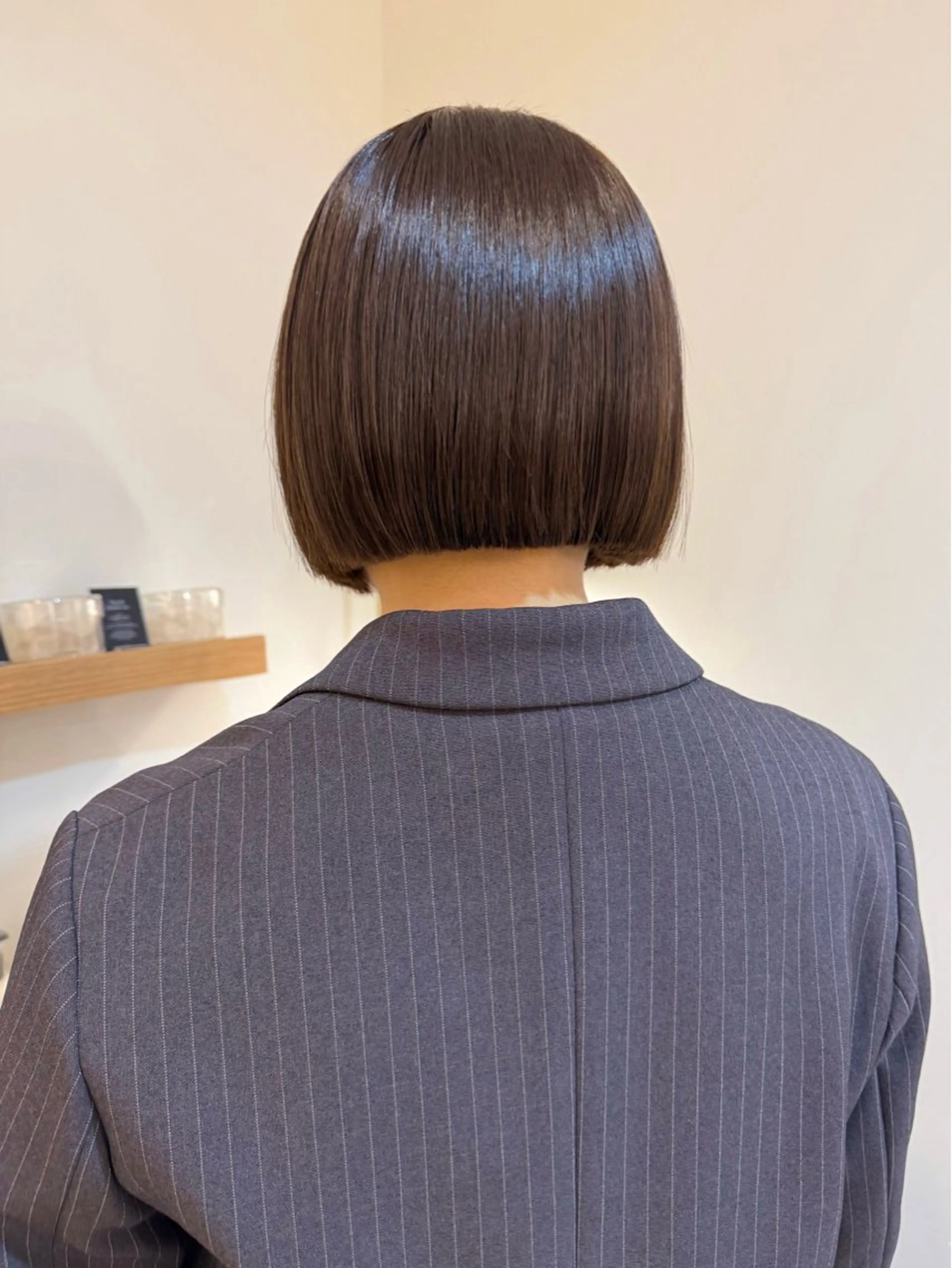 ショート カラー カット ヘアカラー トリートメント ボブ/レイヤー/ グレージュ/moyuのヘアスタイル