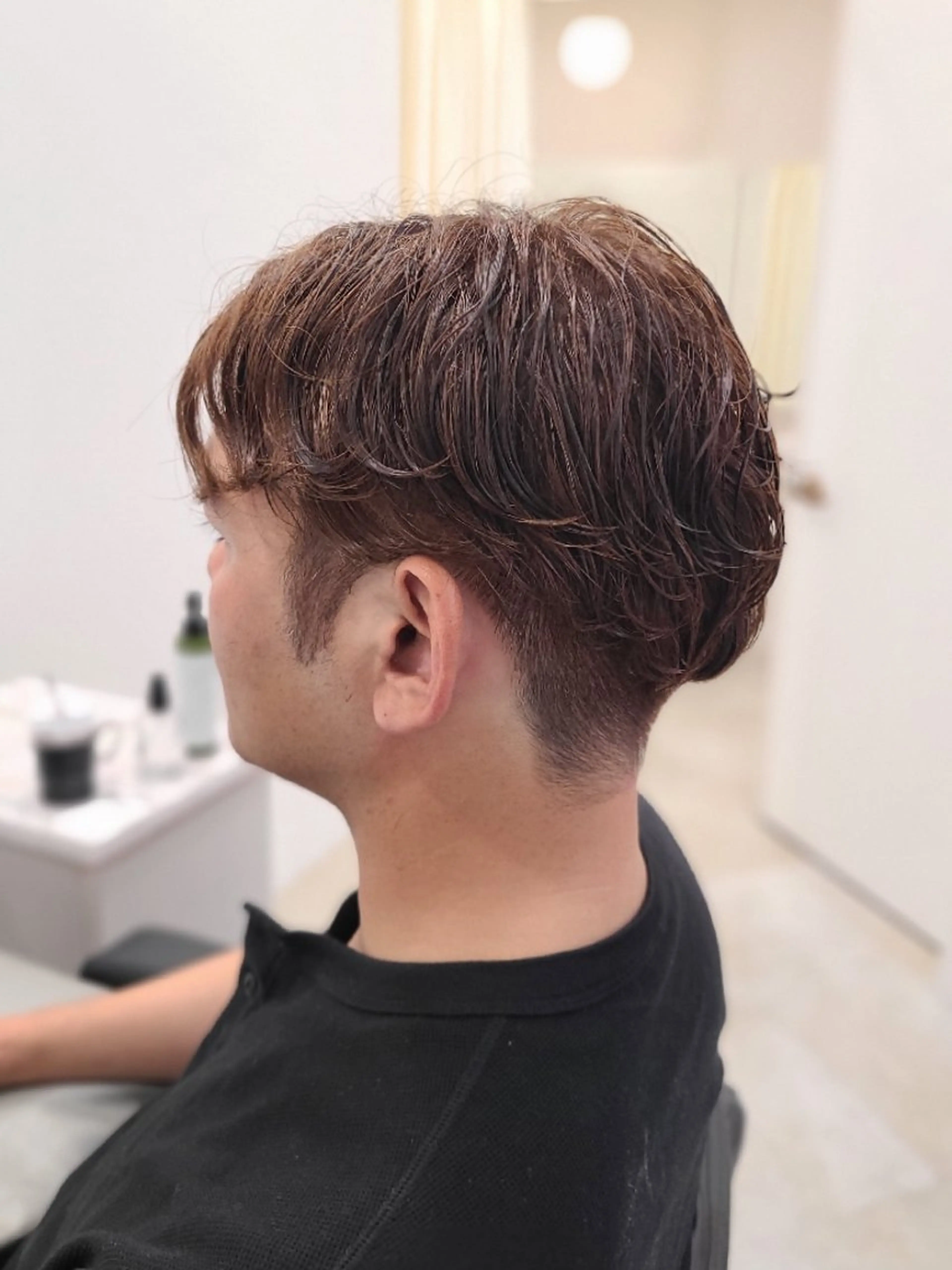 ショート パーマ メンズ メンズパーマ ニュアンスパーマ カット パーマ 桐島 令奈のヘアスタイル