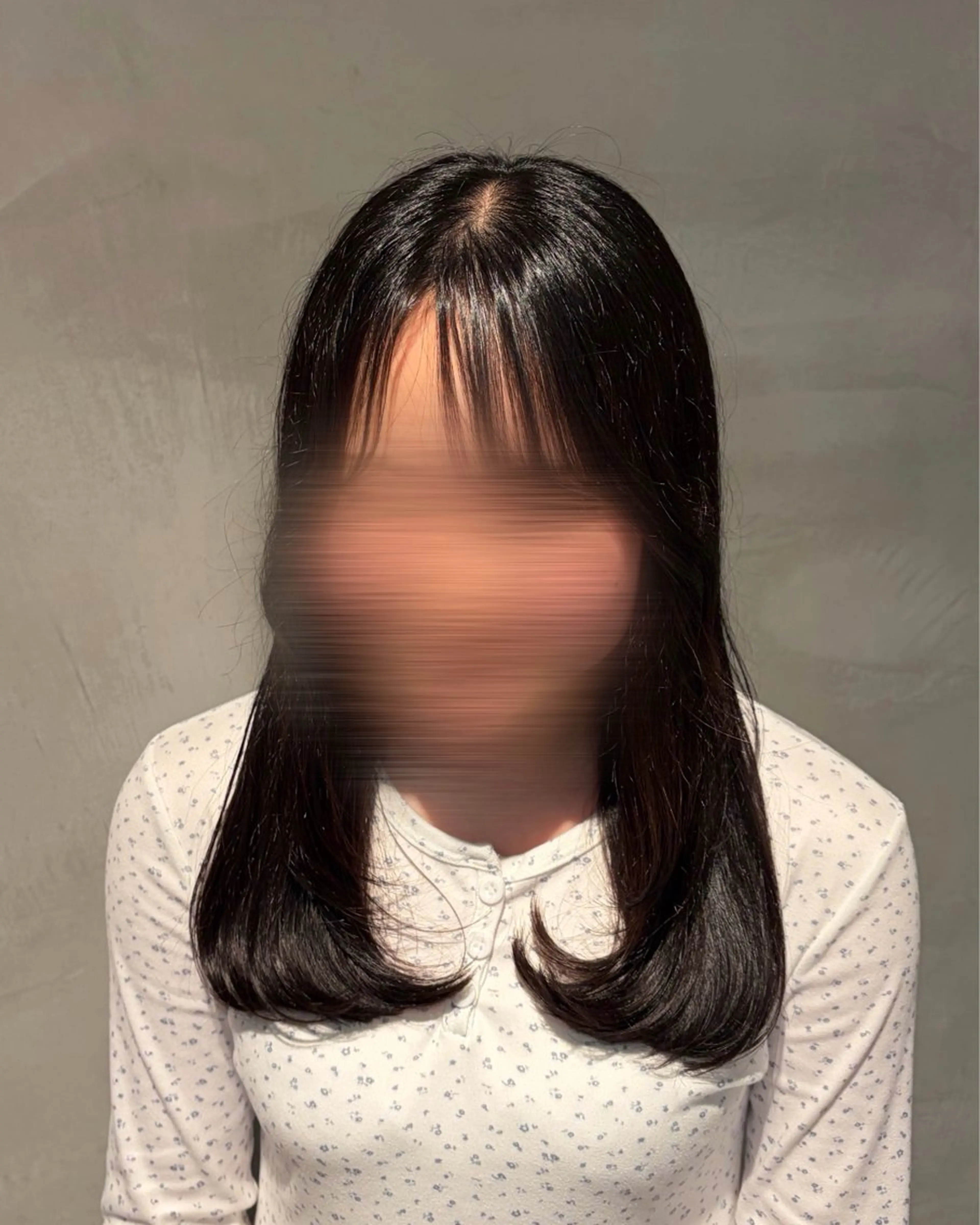 セミロング 顔周りカット レイヤーカット アサノ メグミのヘアスタイル
