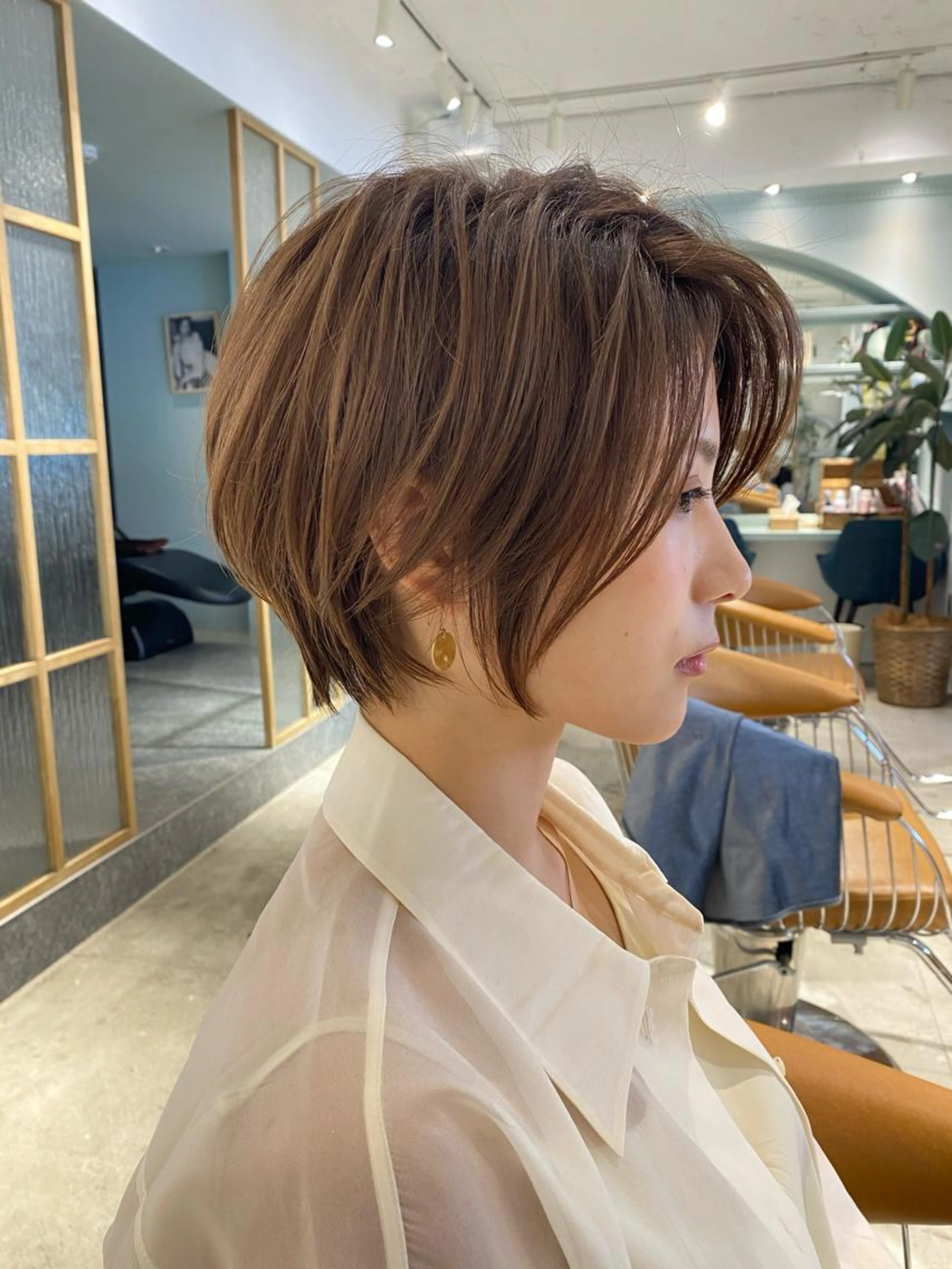 🌟似合わせ小顔カット&集中補修のミストトリートメント✨コテ巻き仕上げ付き❣️の写真