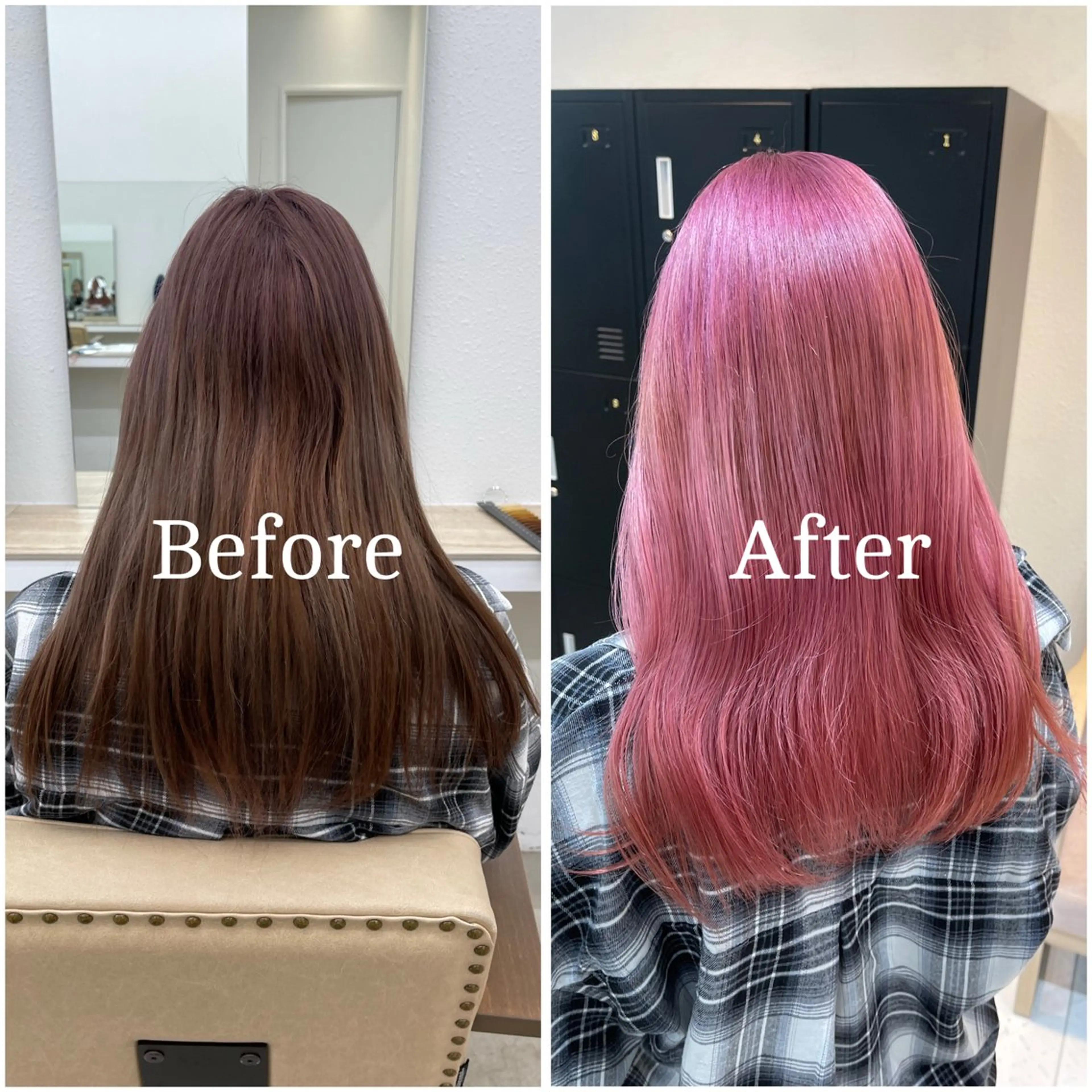 ロング カラー ブリーチ デザインカラー 似合わせカット 縮毛矯正 ムラ修正/ ハイトーン💖Riaのヘアスタイル