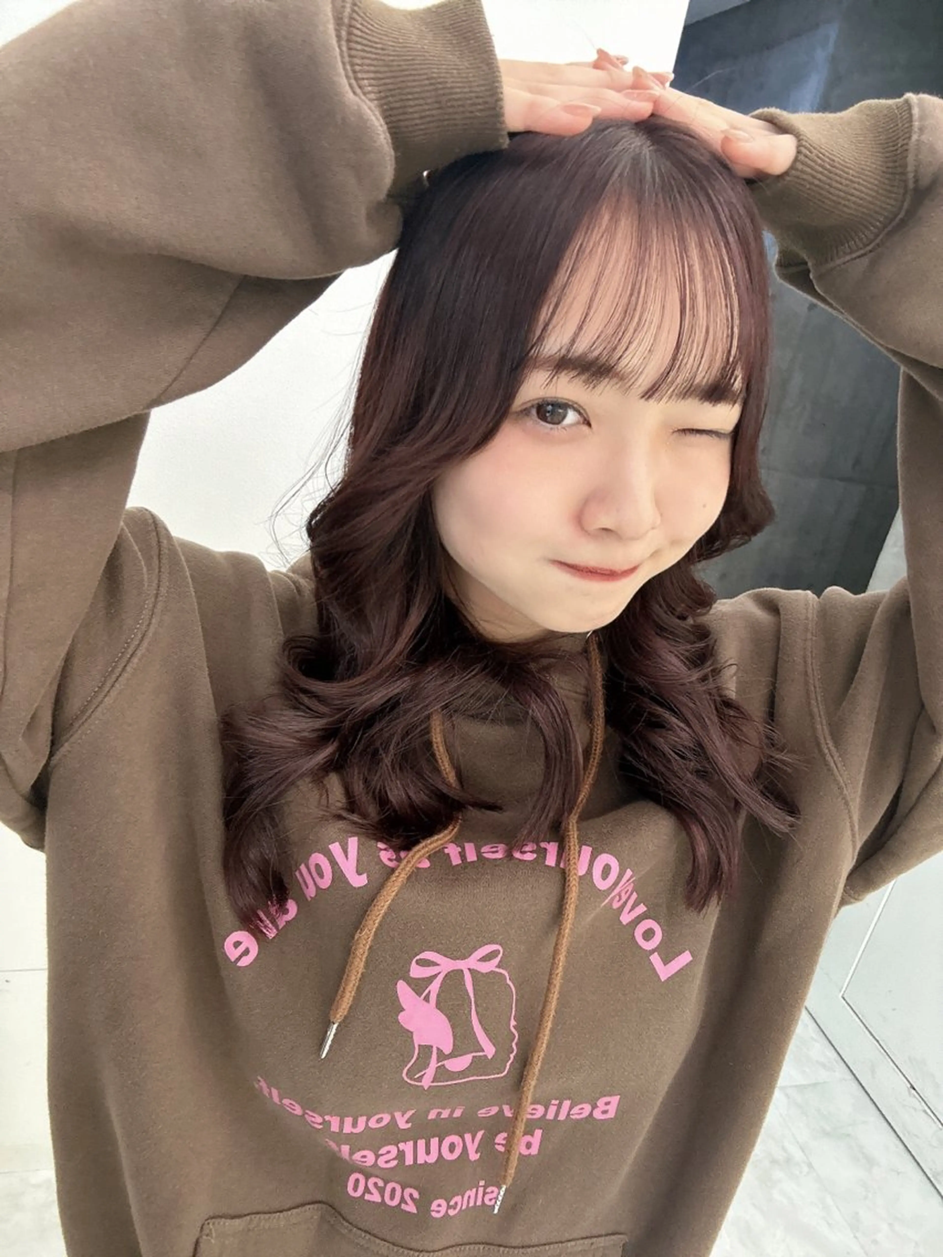 セミロング カラー ヘアアレンジ 愛されカラー🩷 はるなのヘアスタイル