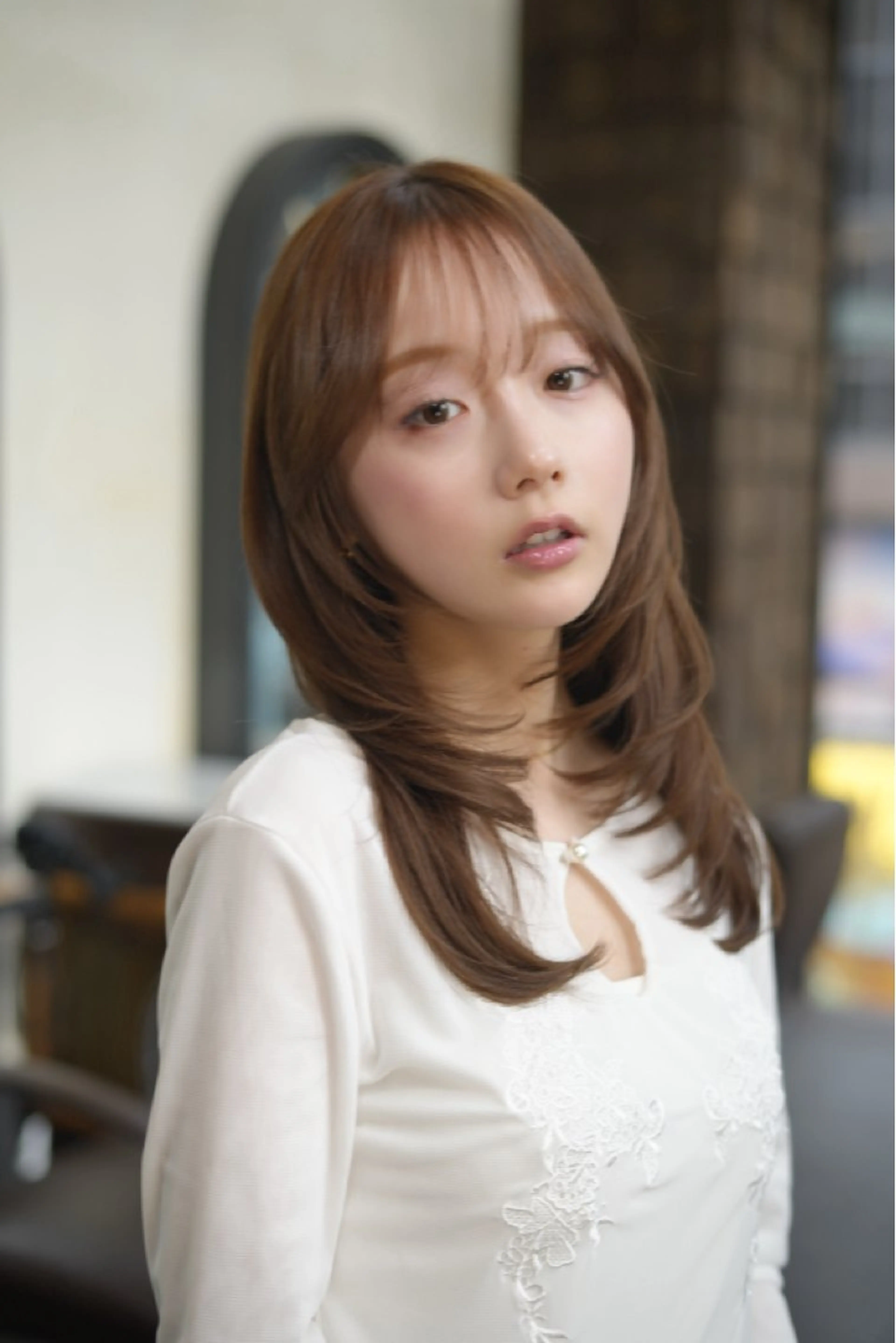 セミロング レイヤーカット トリートメント レイヤー/メンズ 矢津田侑のヘアスタイル