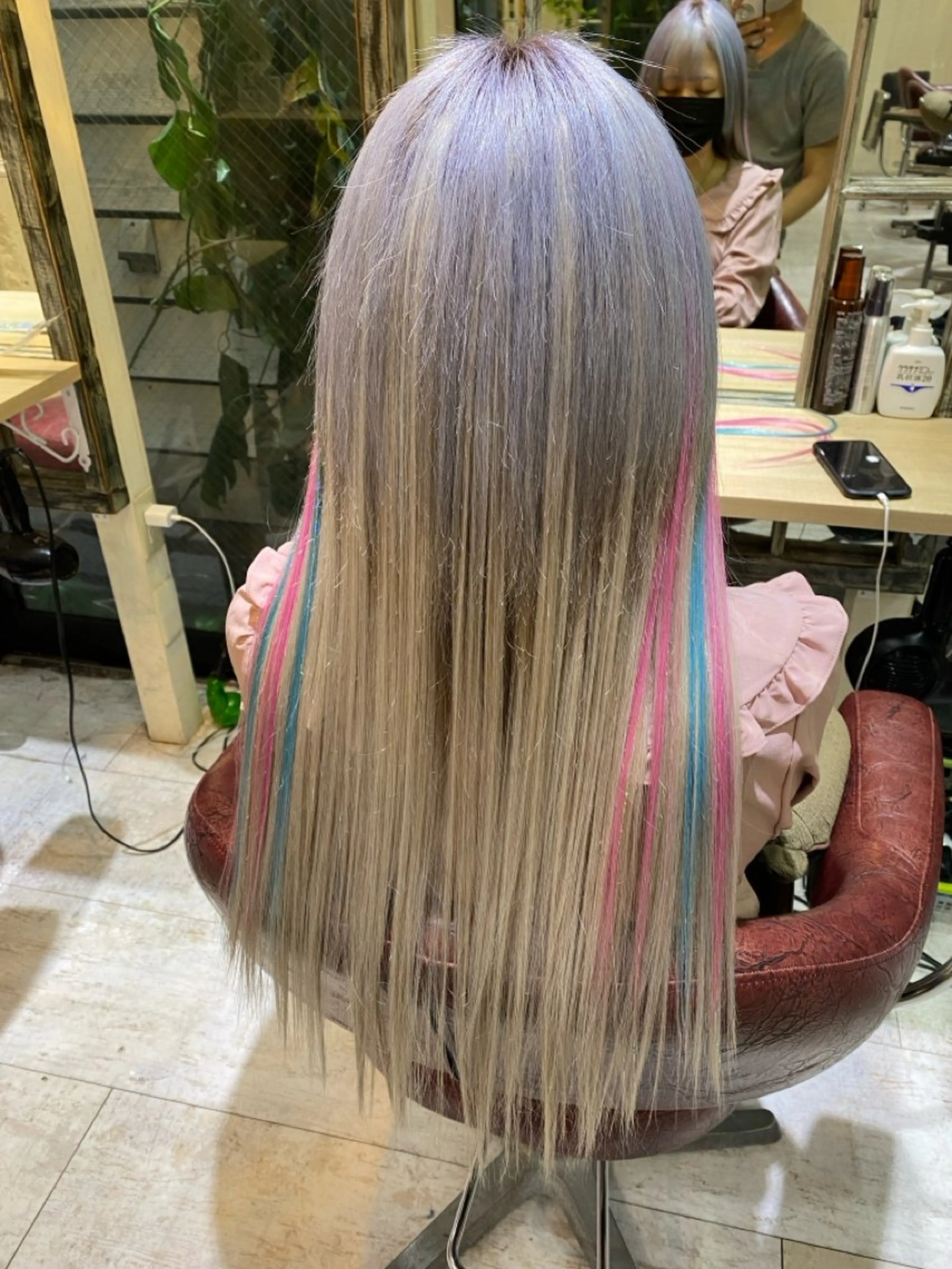 ロング カラー 6Dエクステ 鳥谷ミナトのヘアスタイル