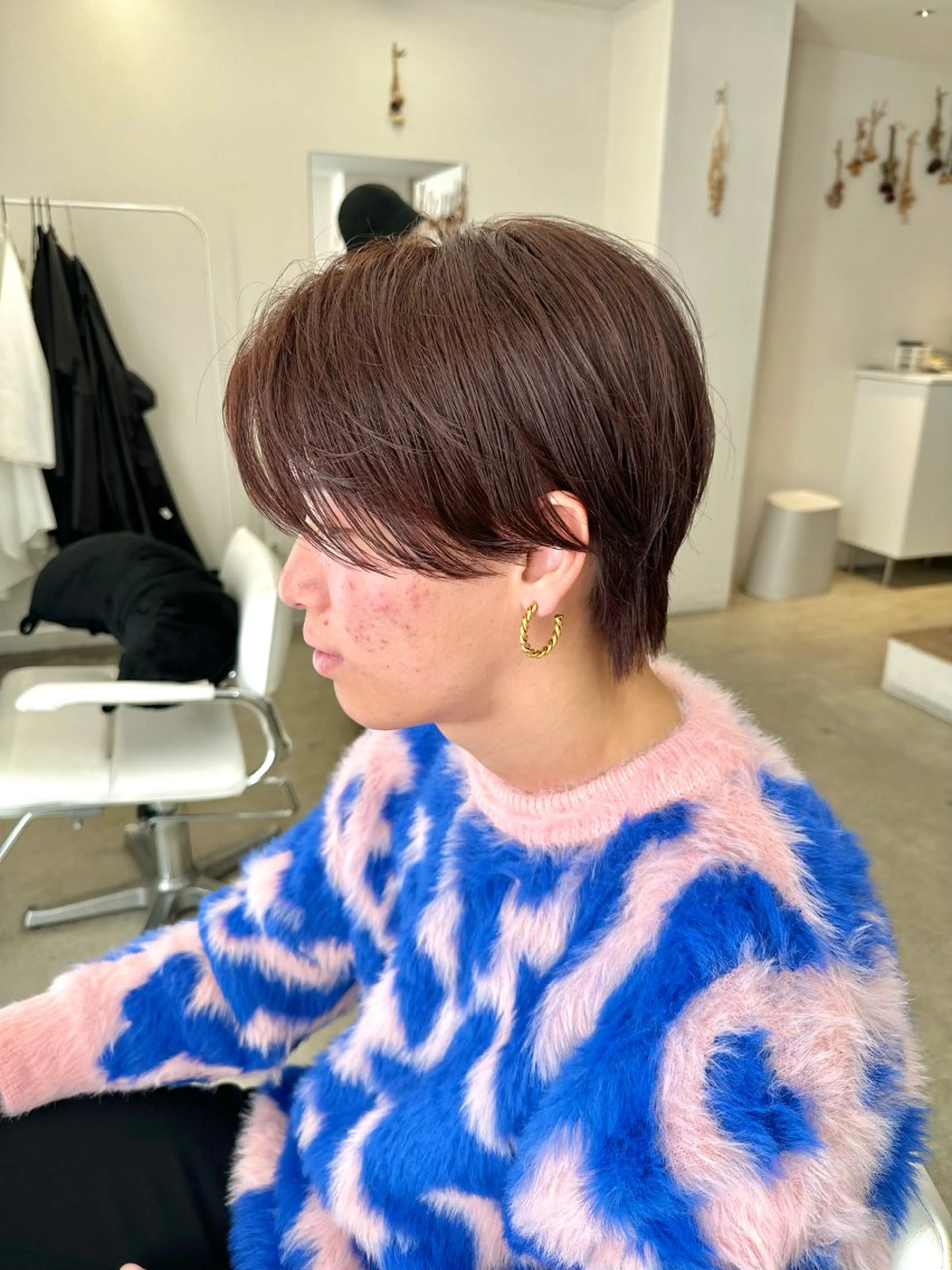 カラー メンズ センターパート カット ヘアカラー 園冬稀/メンズカット /メンズパーマのヘアスタイル