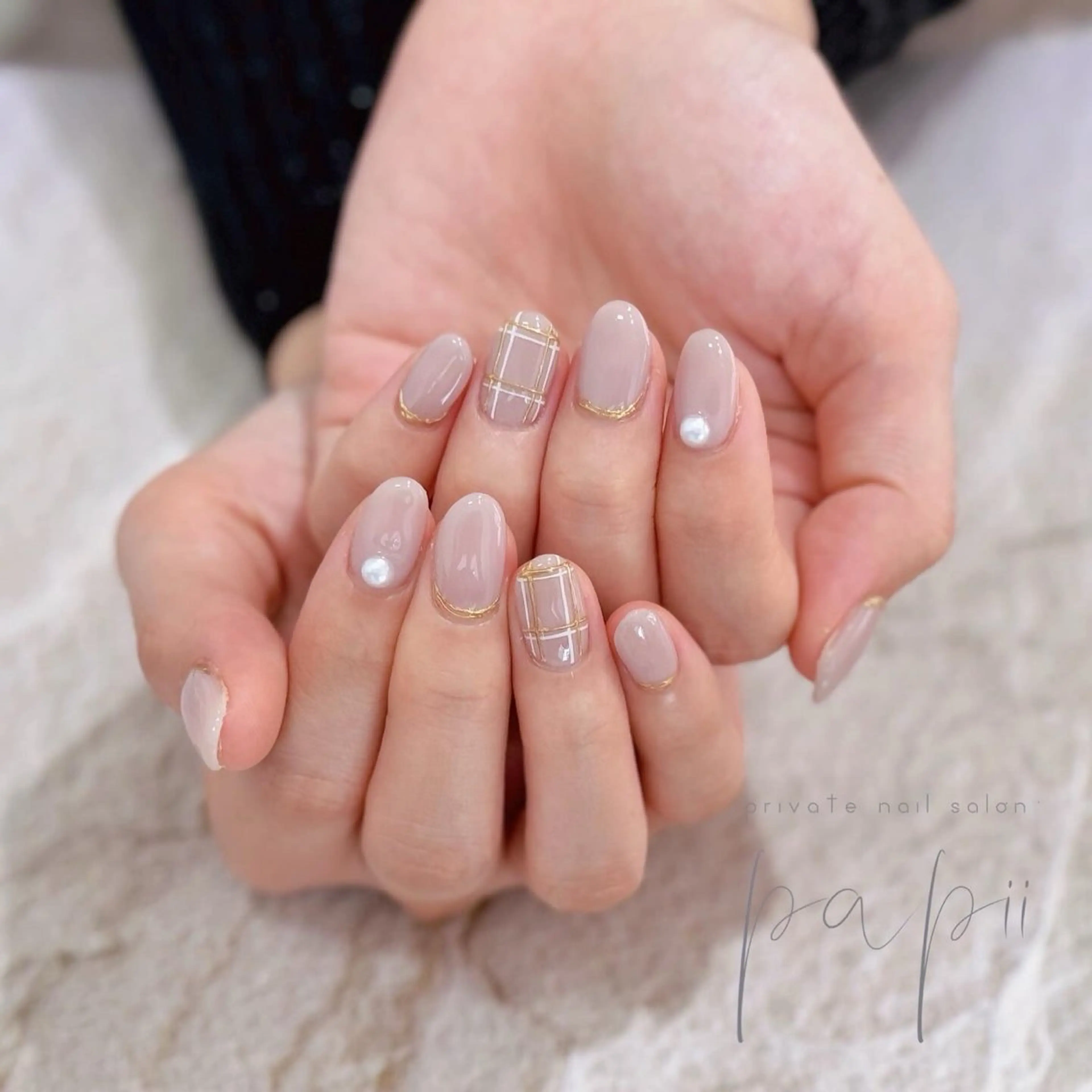ネイル シンプルネイル ハンドネイル private nail salon papii所属・papii☆ kurodaのネイルデザイン