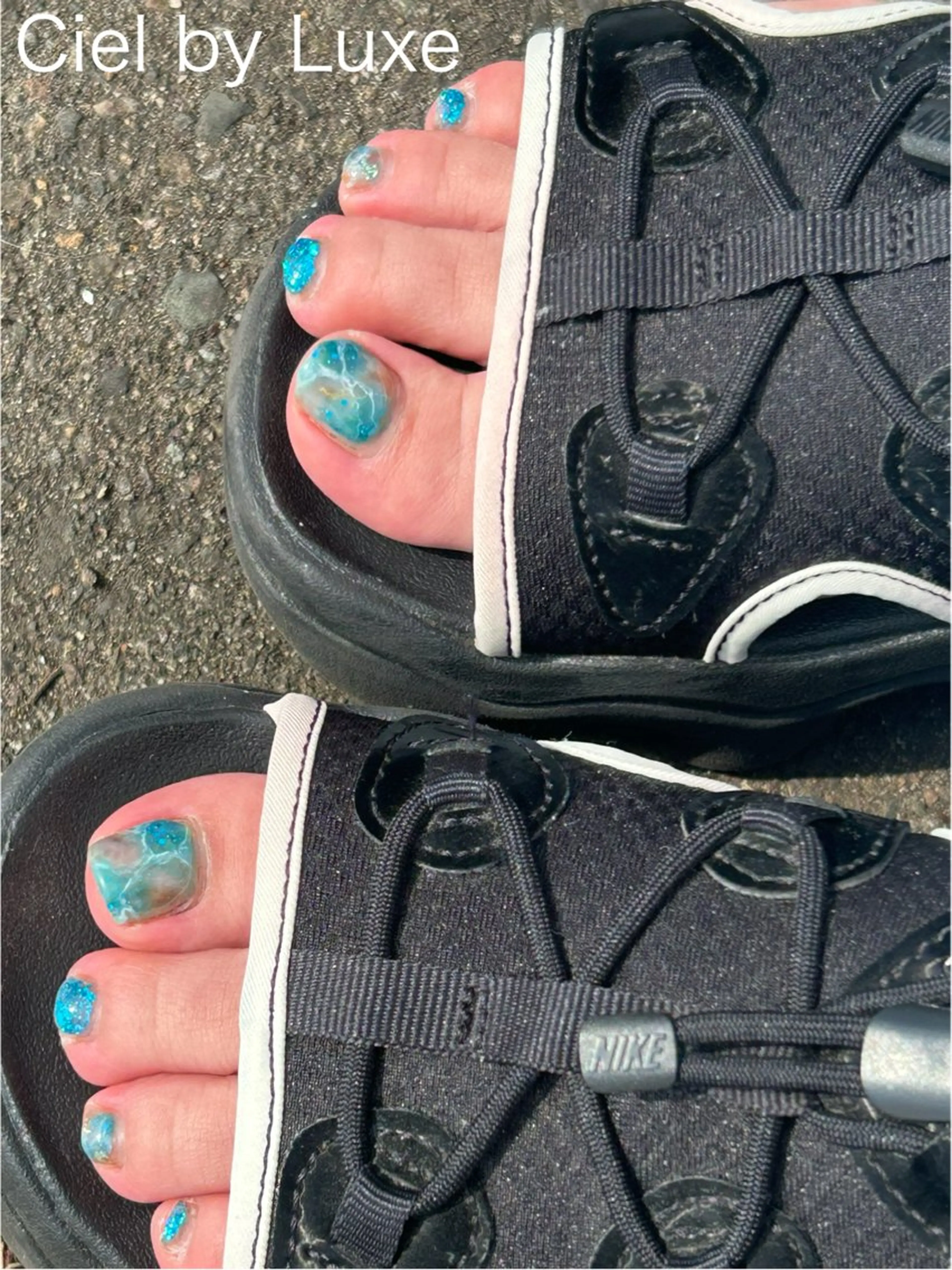 ネイル フットネイル CielbyLuxe manamiのネイルデザイン