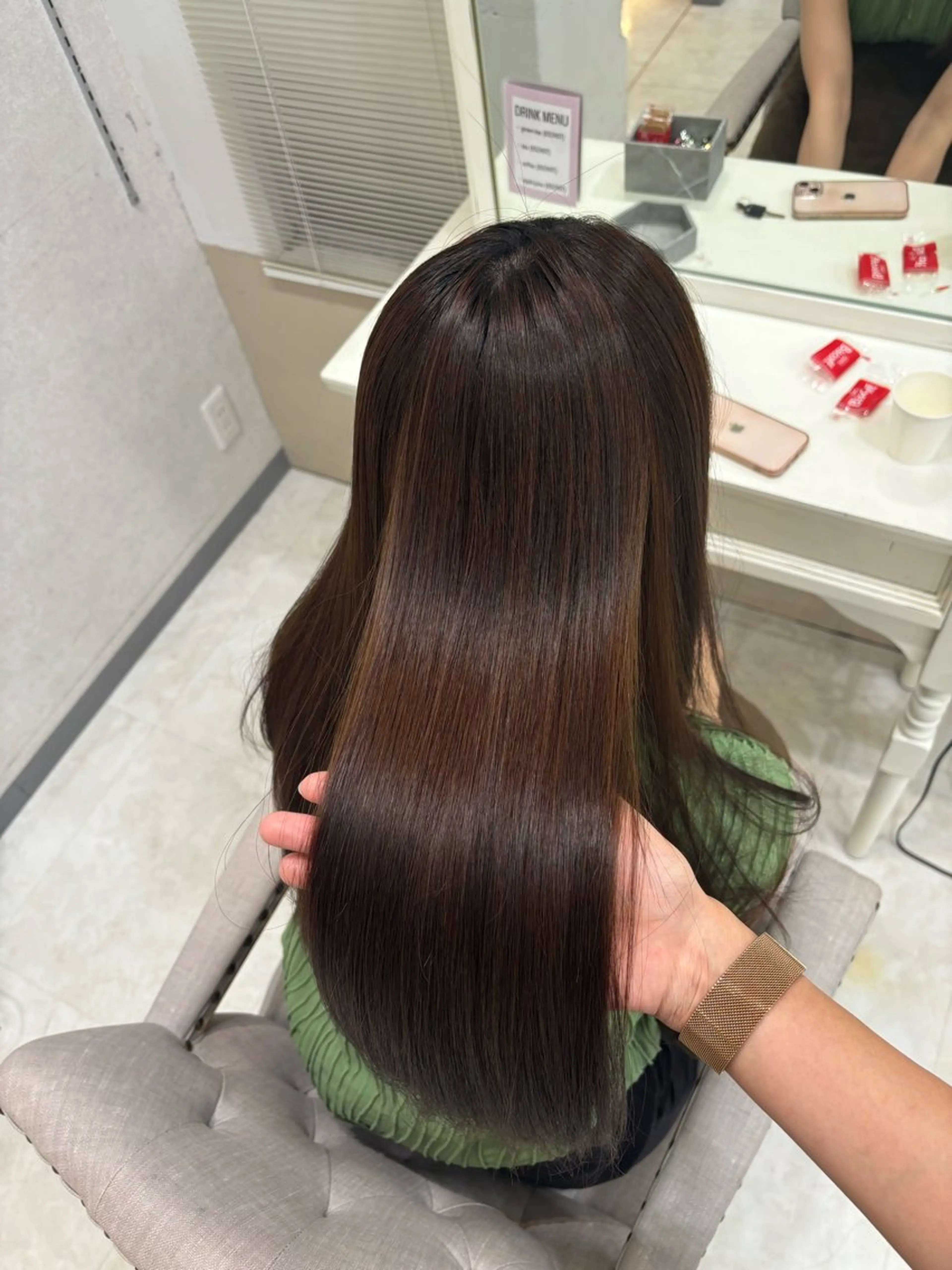 ロング カラー 巻ける縮毛矯正 Sachi🐰のヘアスタイル