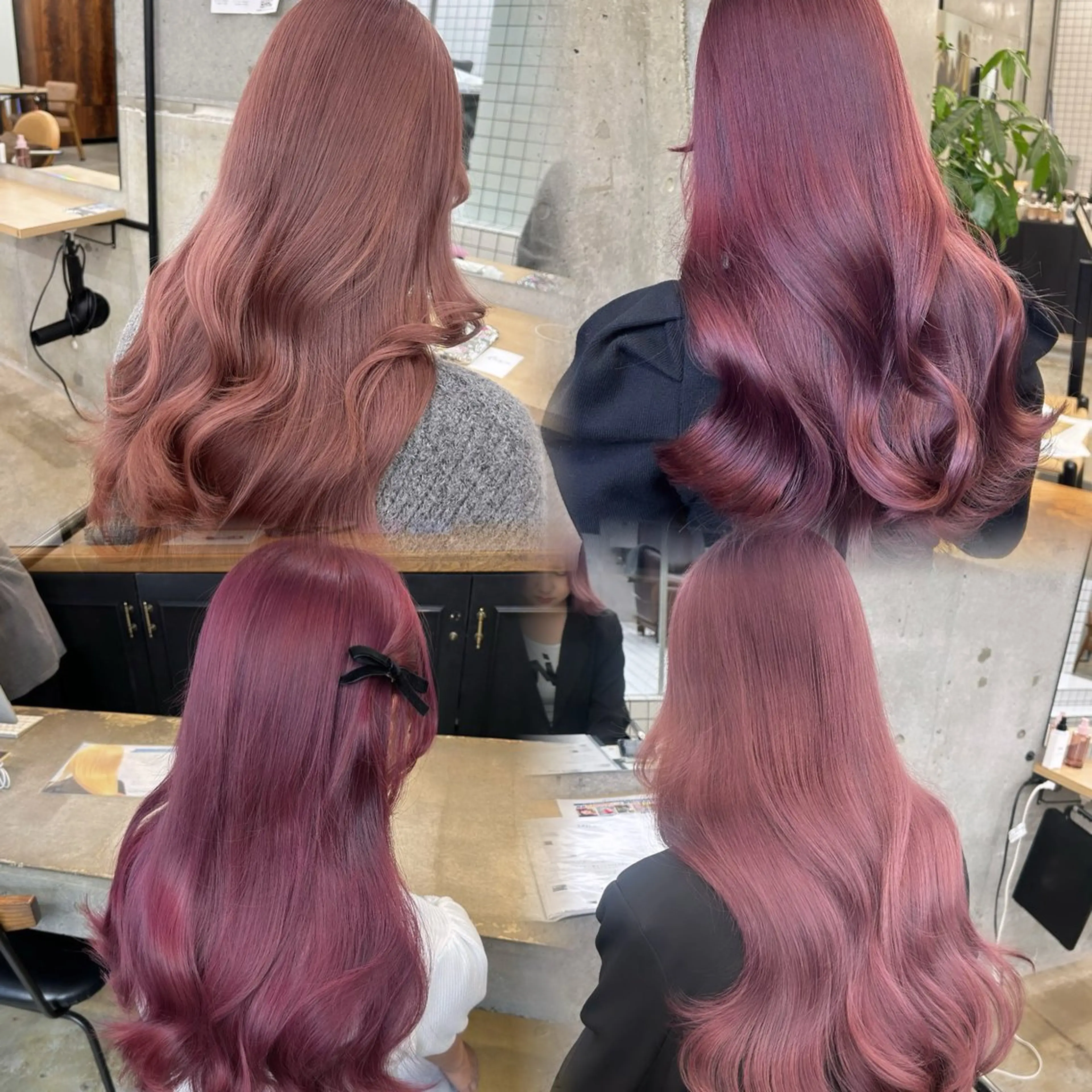 ロング カラー ヘアカラー トリートメント 🌷ラベンダーピンク 顔まわり🌷ねいろのヘアスタイル