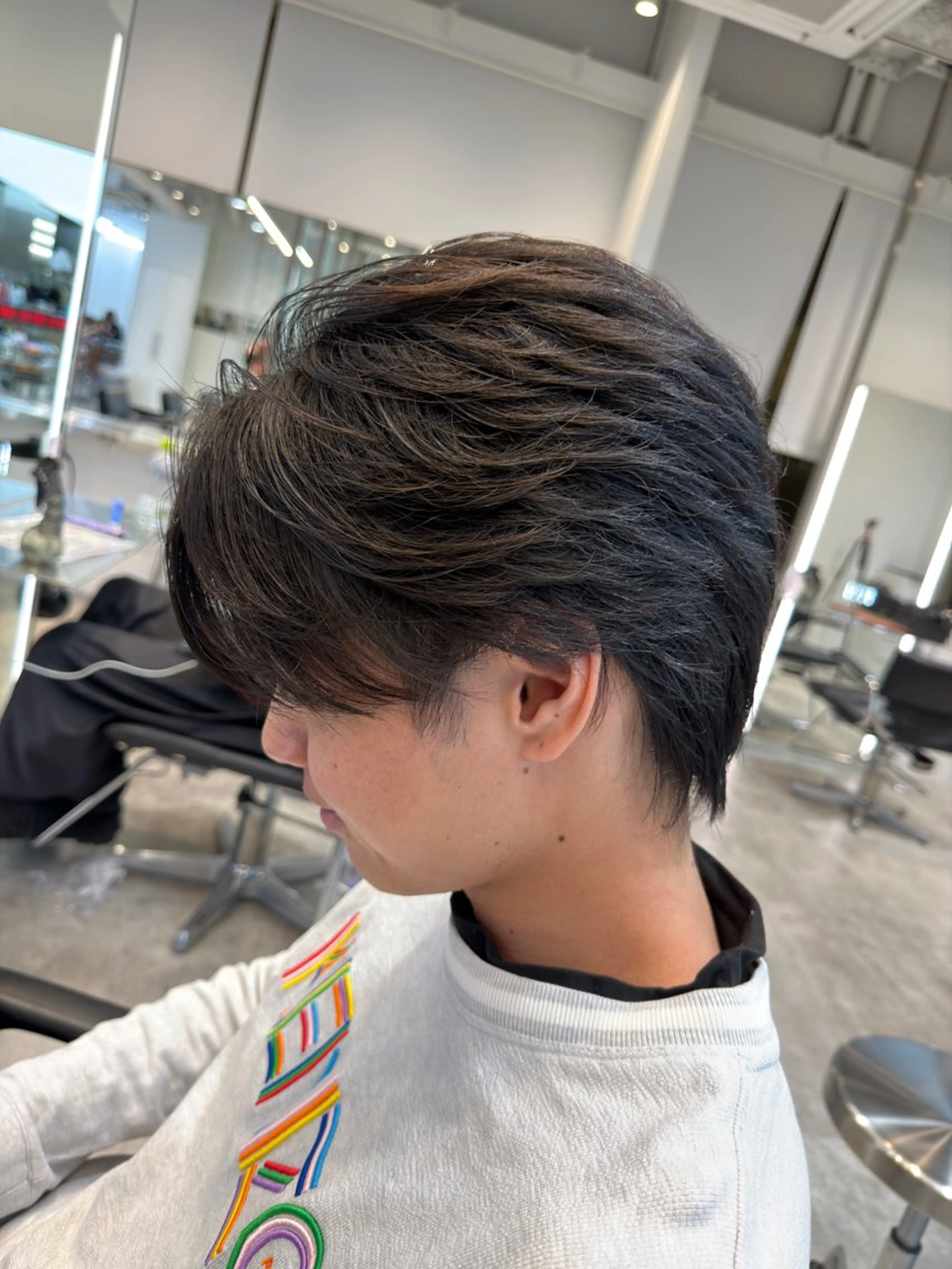 ショート パーマ 縮毛矯正 fifth 児玉達哉 当日予約🙆のヘアスタイル