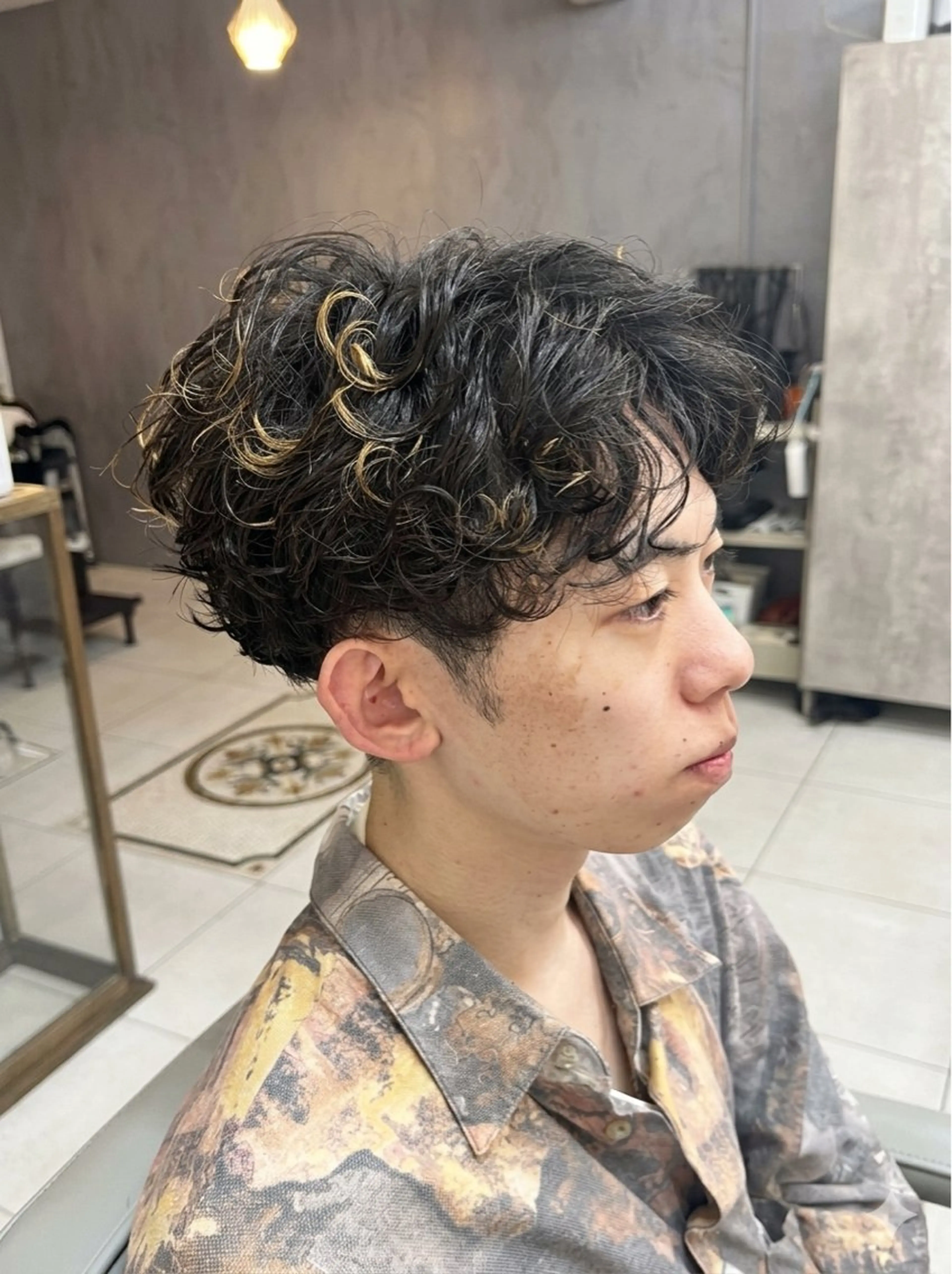 パーマ メンズ カット パーマ メンズ特化/ツイスパ 朝ラクセット 颯のヘアスタイル