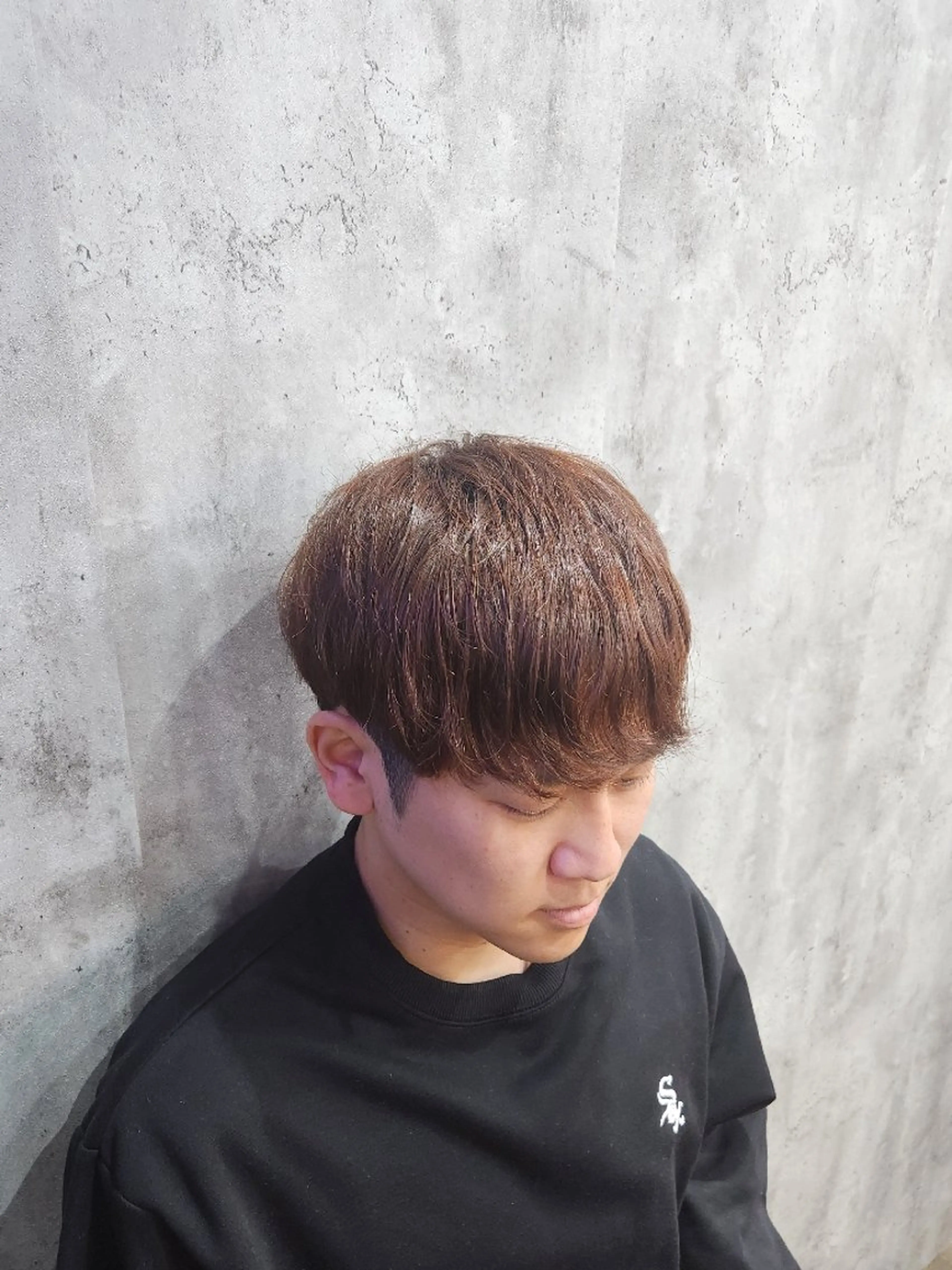 カラー 🇰🇷ダウンパーマ 毛流れヘア🪽藤原のヘアスタイル