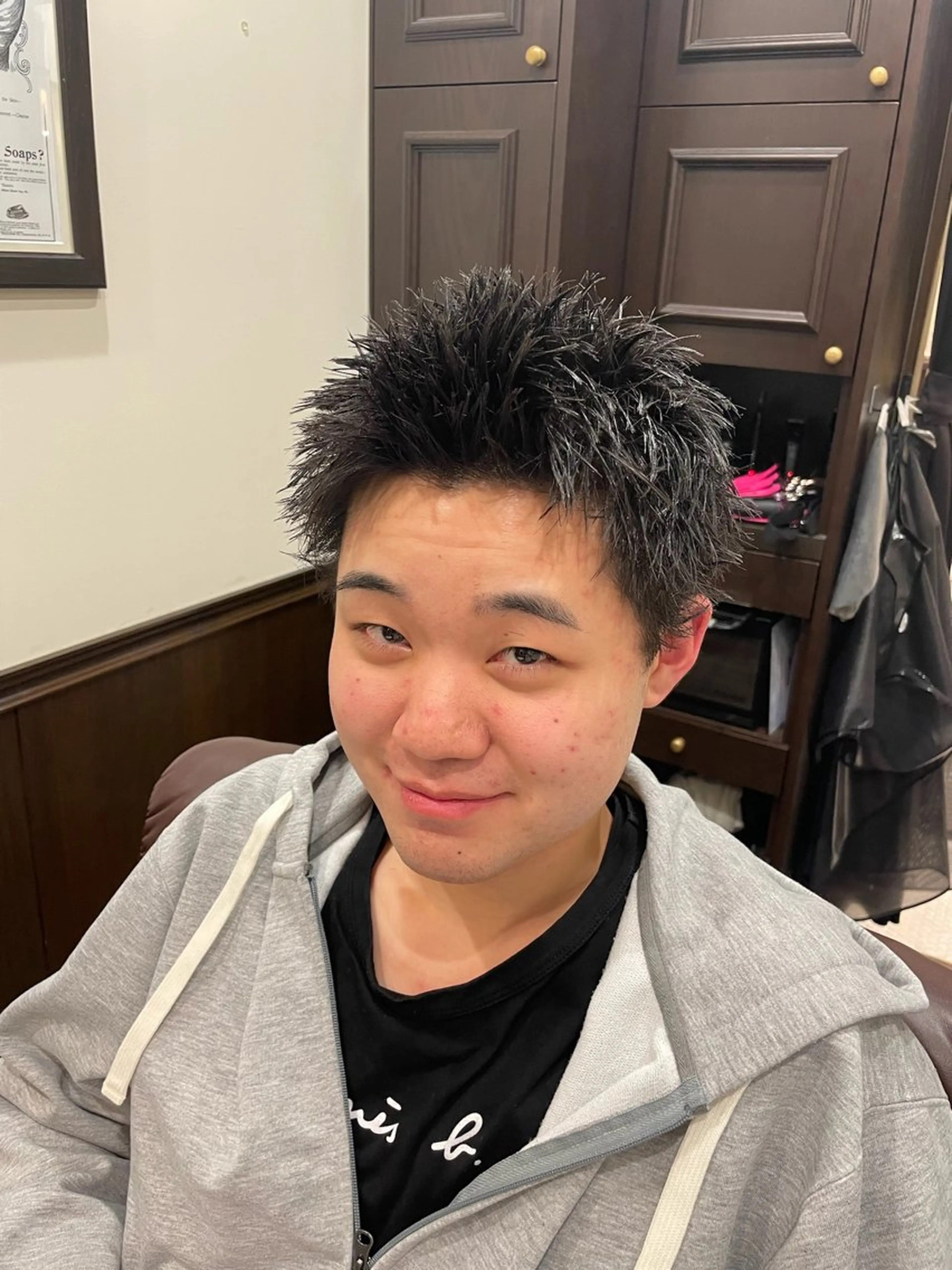 ショート メンズ スパイキーショート ショートヘア 藤井 響のヘアスタイル