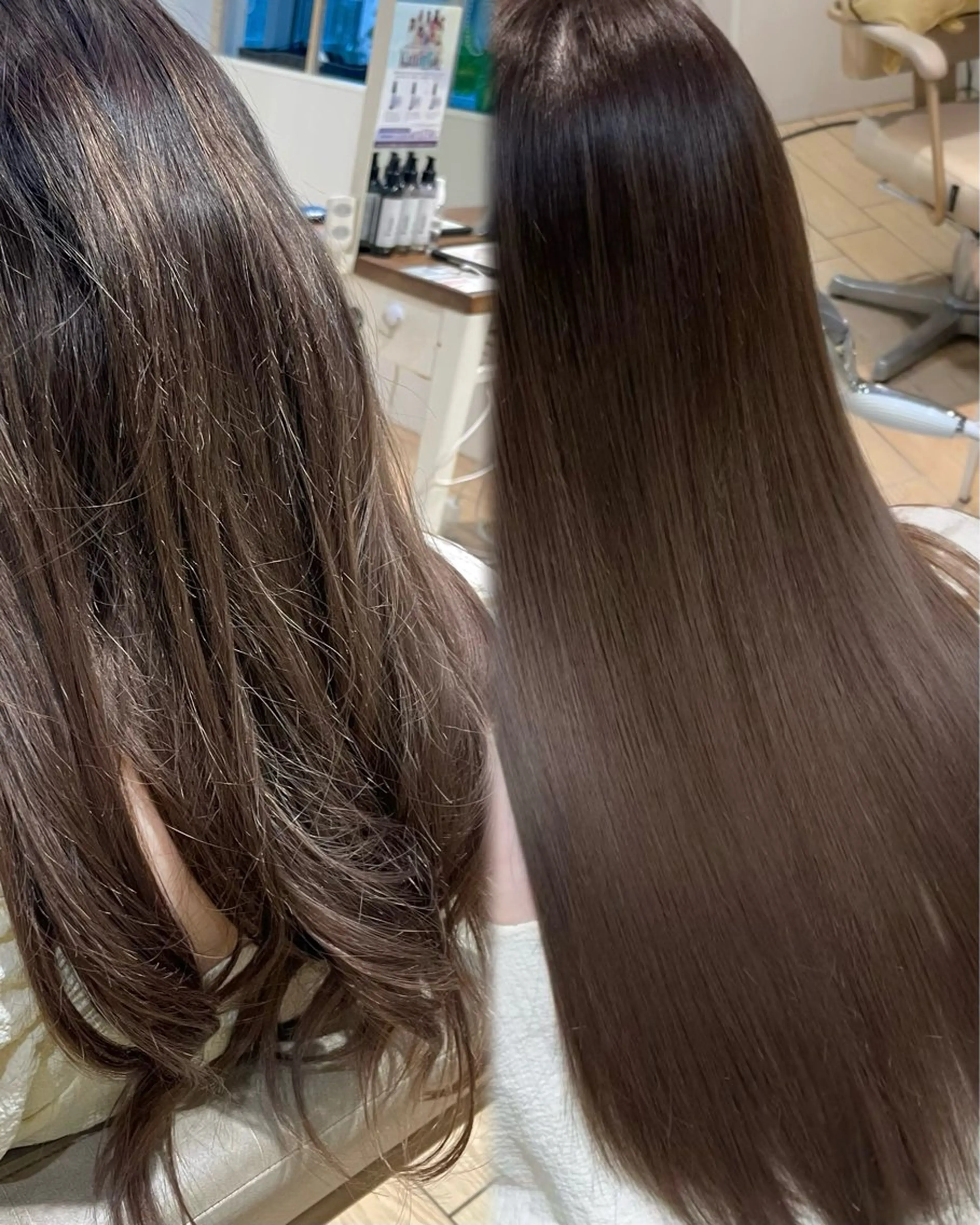 似合わせカット+縮毛矯正の写真