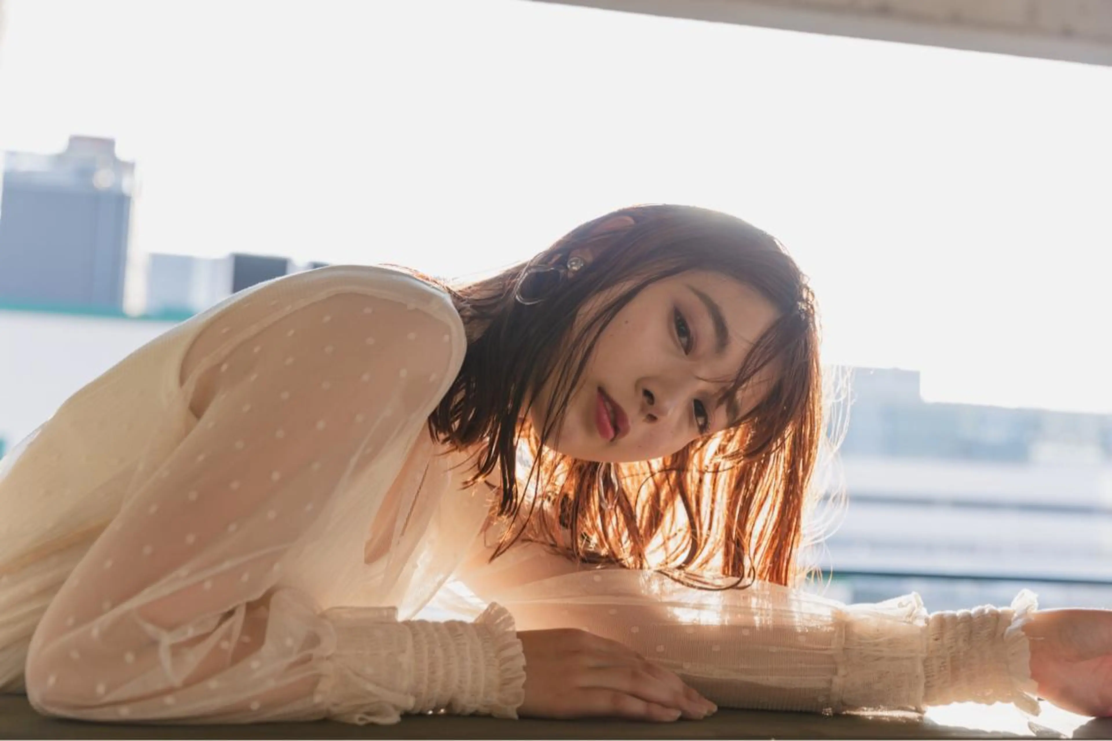 ミディアム カラー ツジガキ ユウスケのヘアスタイル