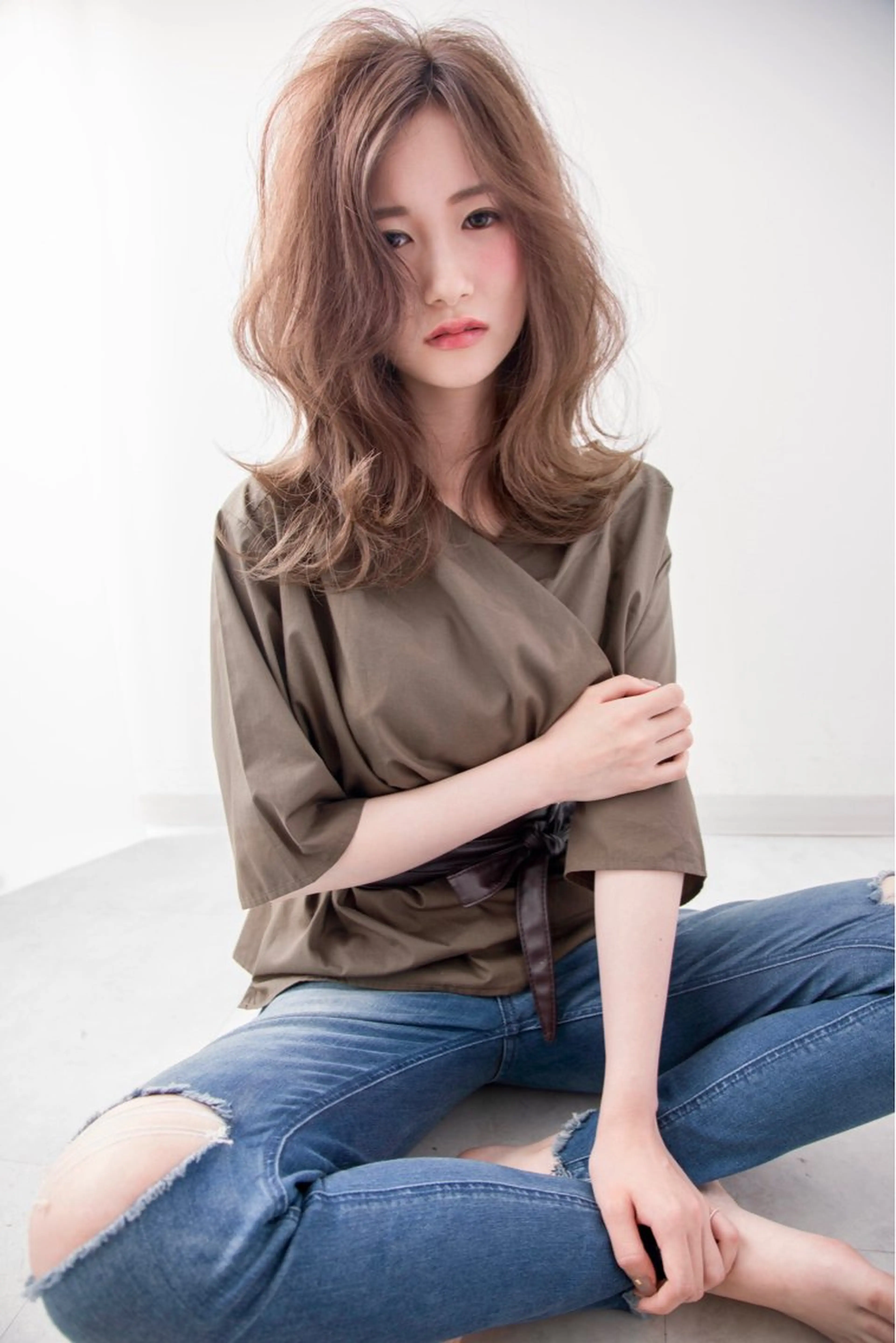 セミロング 本島 大生のヘアスタイル