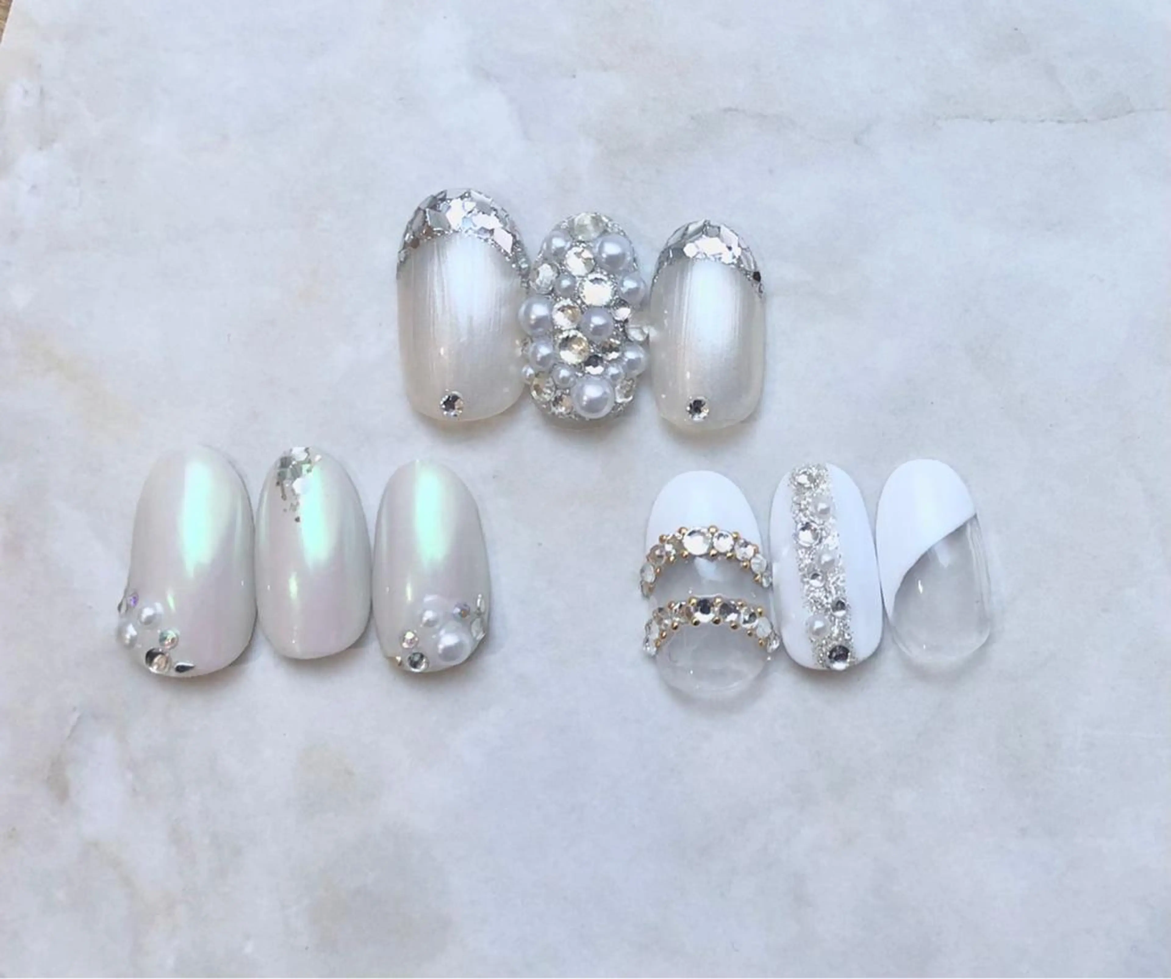 ネイル 長さ出し ジェルネイル 韓国ネイル 持ち込み パラジェル ハンドネイル Nail&eye Belire 新宿のネイルデザイン