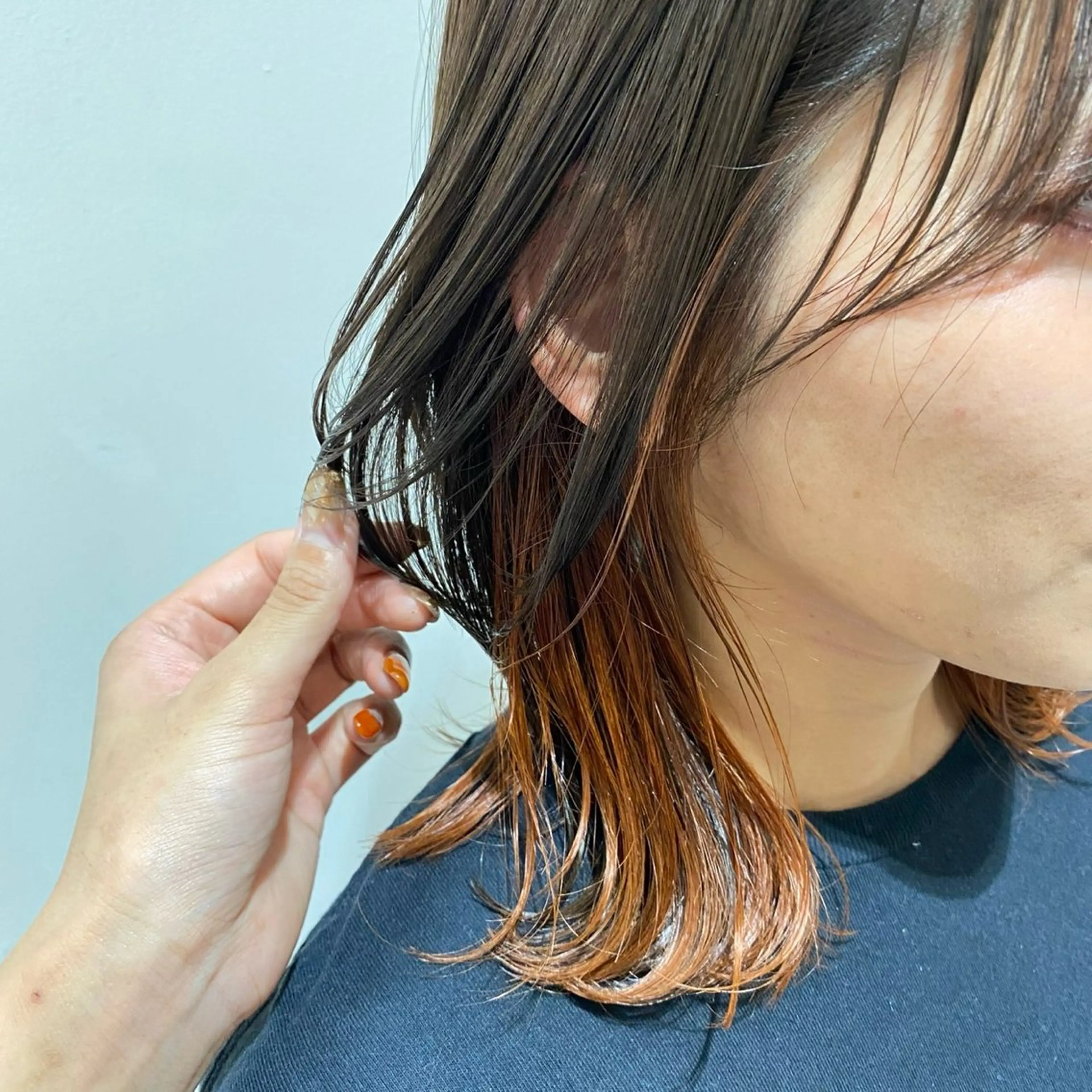 カラー ﾌｳｶ ｶｯﾄ＆ﾊﾟｰﾏ募集のヘアスタイル