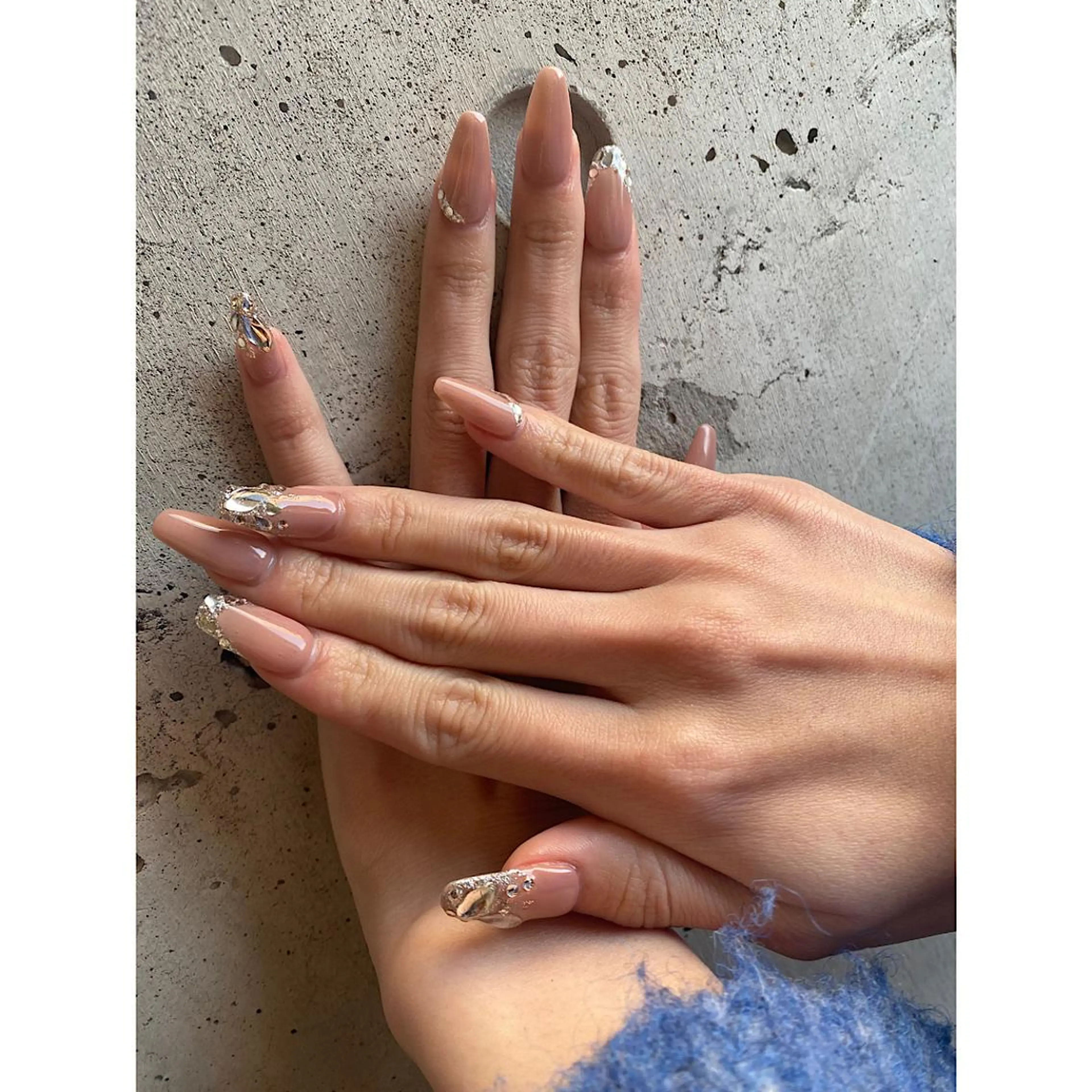 ネイル ロングネイル ハンドネイル NAIL Salon IP所属・長谷川 奈緒美のネイルデザイン