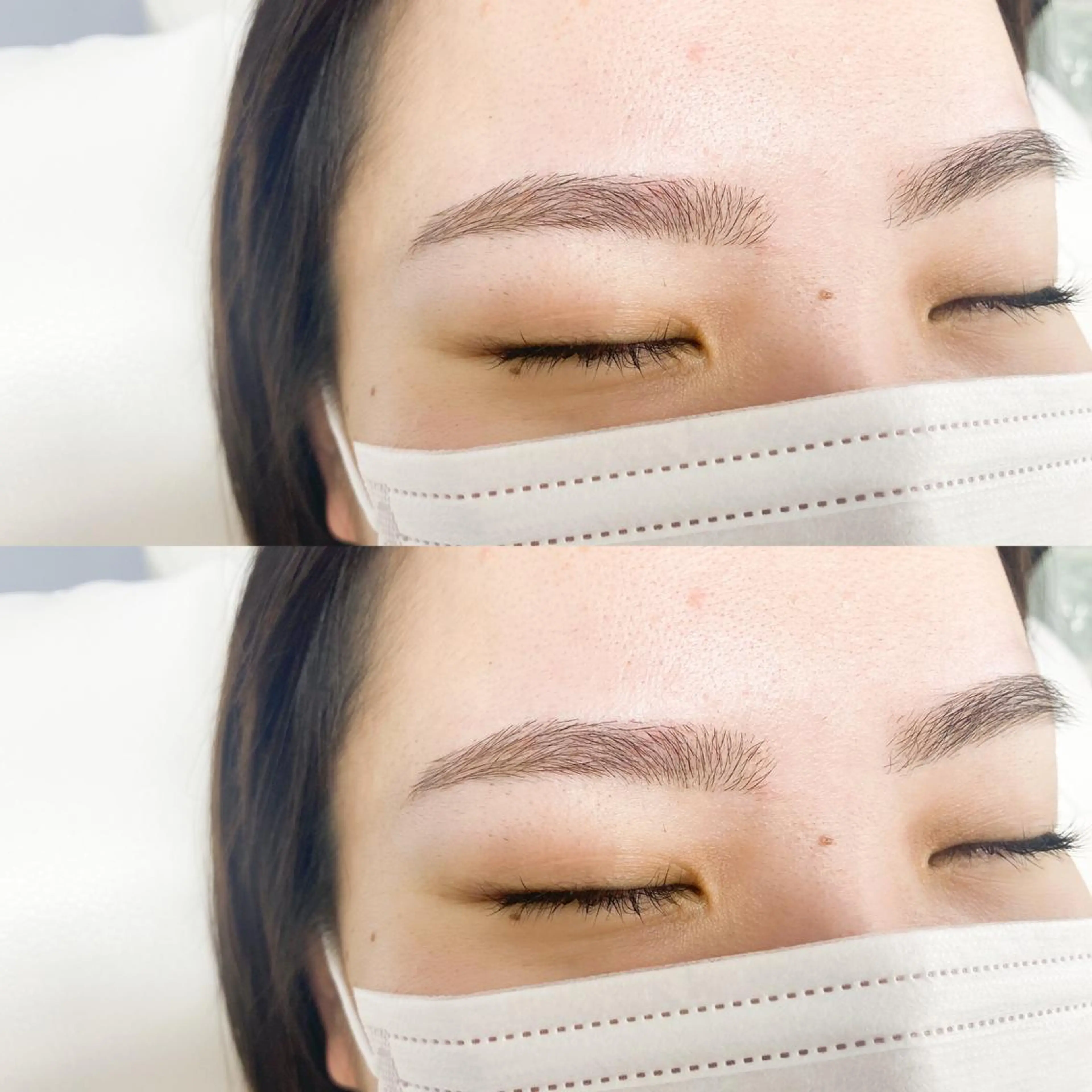 アイブロウワックス　【メイク込み】の写真