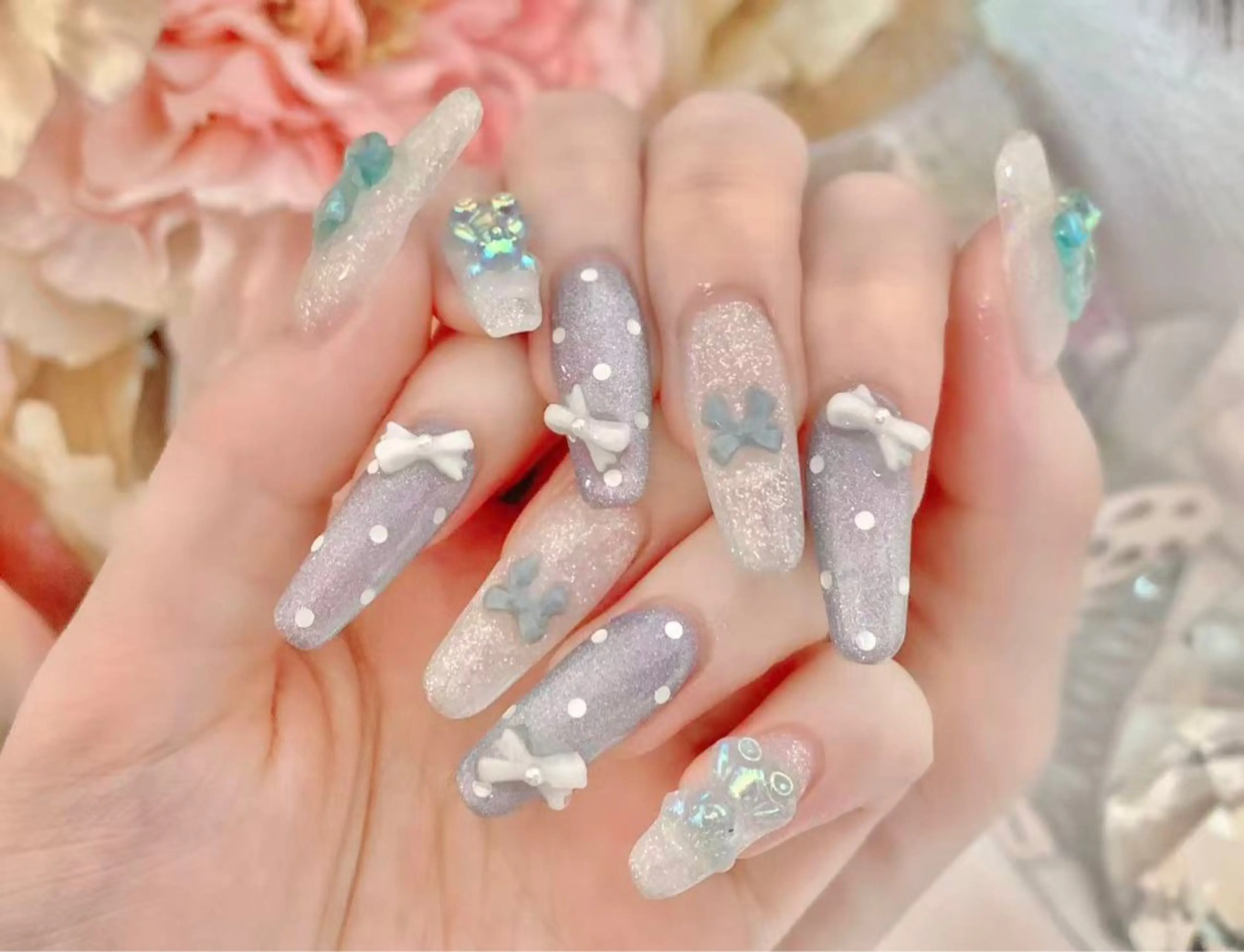 ネイル 渋谷T&B りお ロング無制限中💫のネイルデザイン