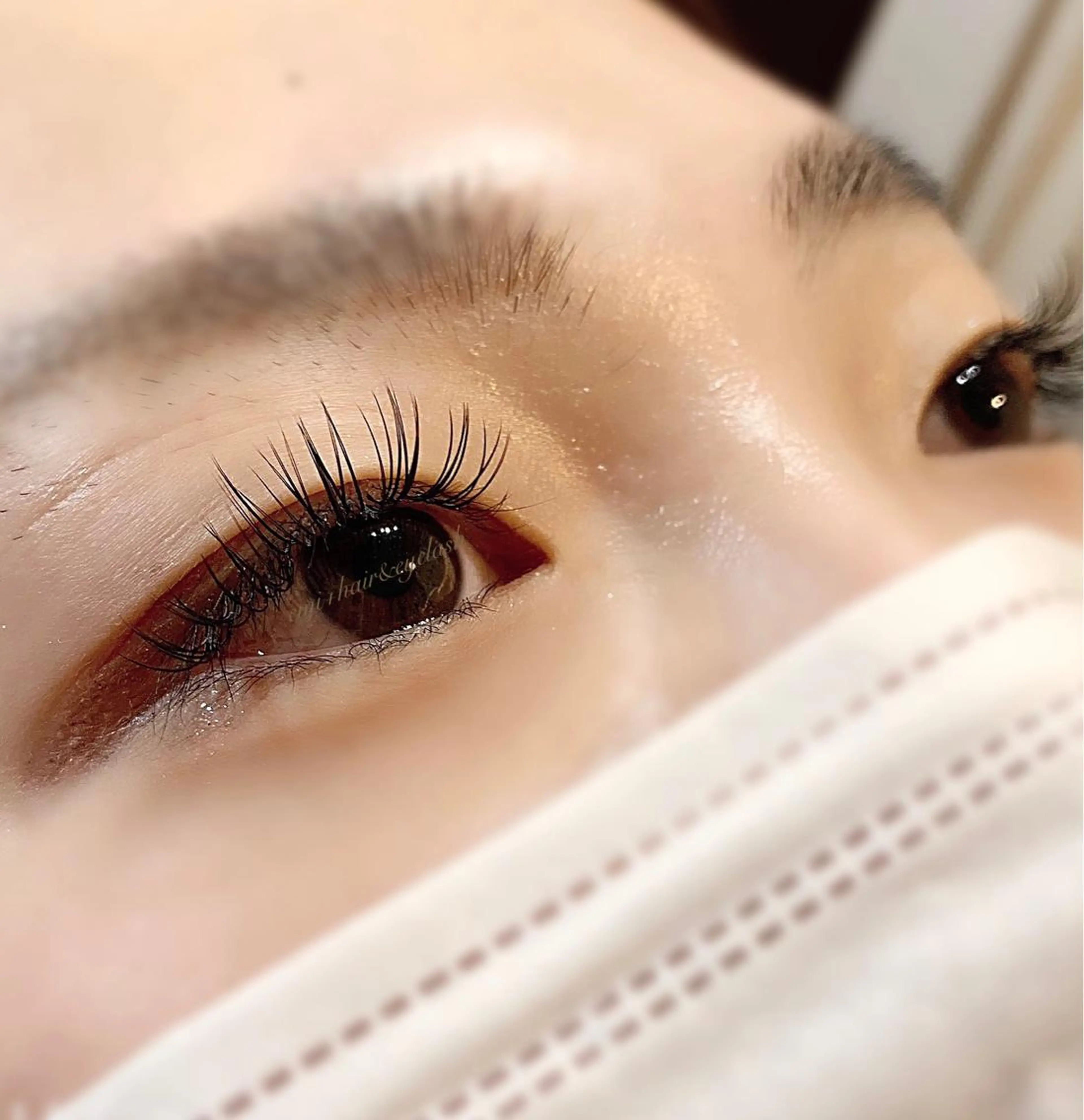 マツエク・マツパ キュート フラットラッシュ TIARA SAIKAのマツエク・マツパデザイン