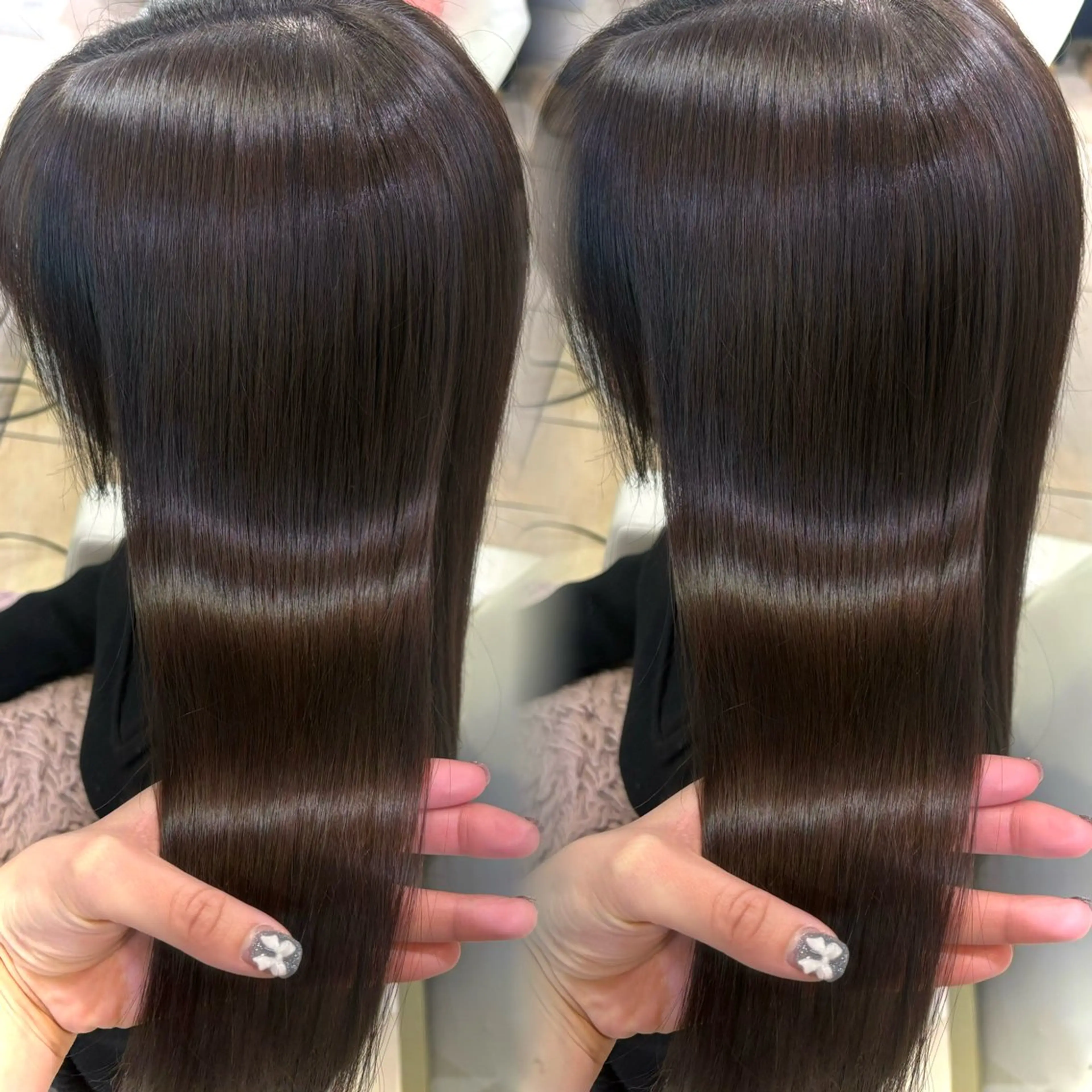 ロング カラー ブラウンカラー チョコレートブラウン 新宿/艶カラー 🎀エクステKANAのヘアスタイル