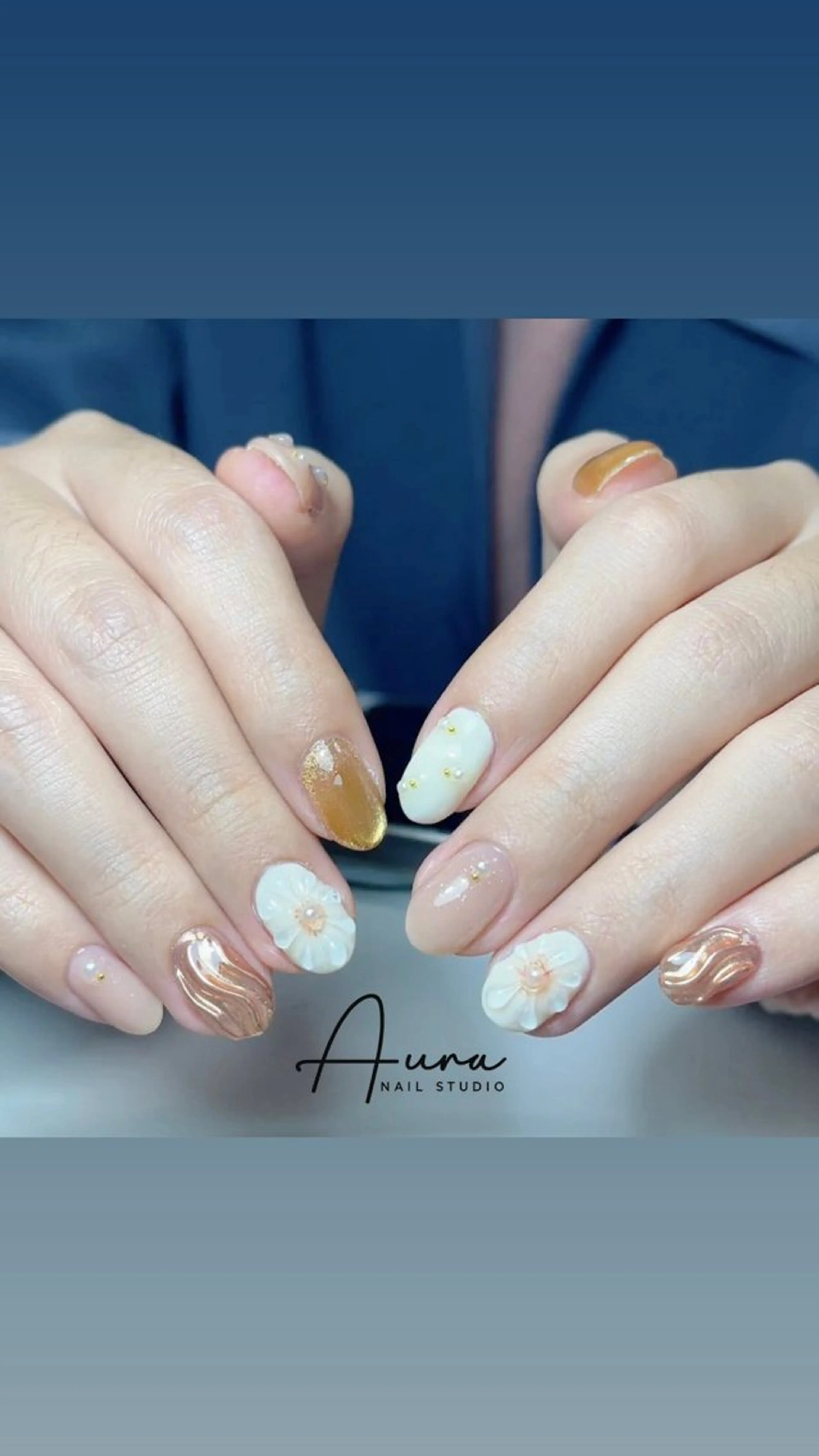 ネイル ハンドネイル Aura Nail Studioのネイルデザイン
