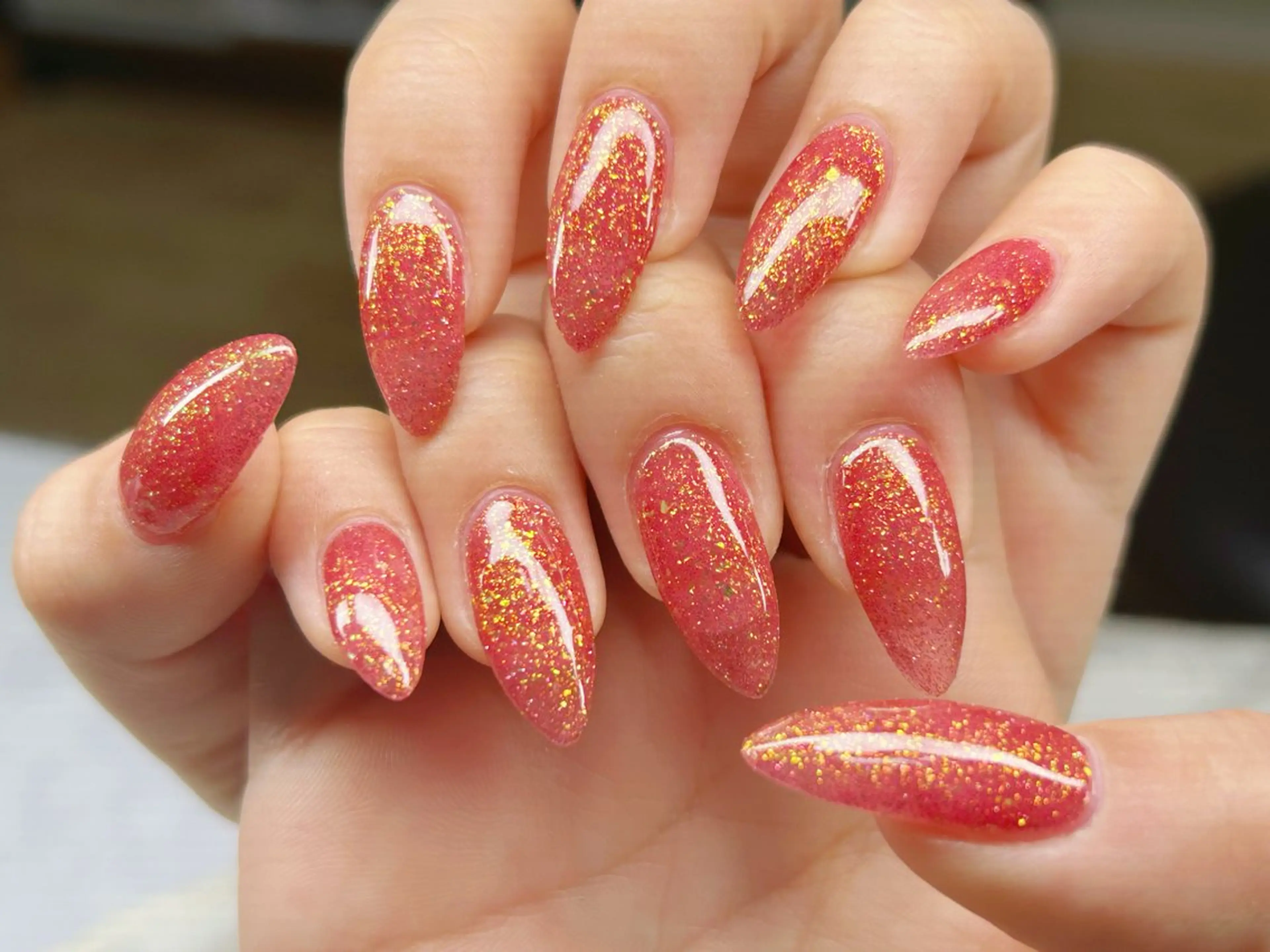 ネイル アートネイル チークネイル 成人式 入学式 長さ出し ハンドネイル Lino Nailのネイルデザイン