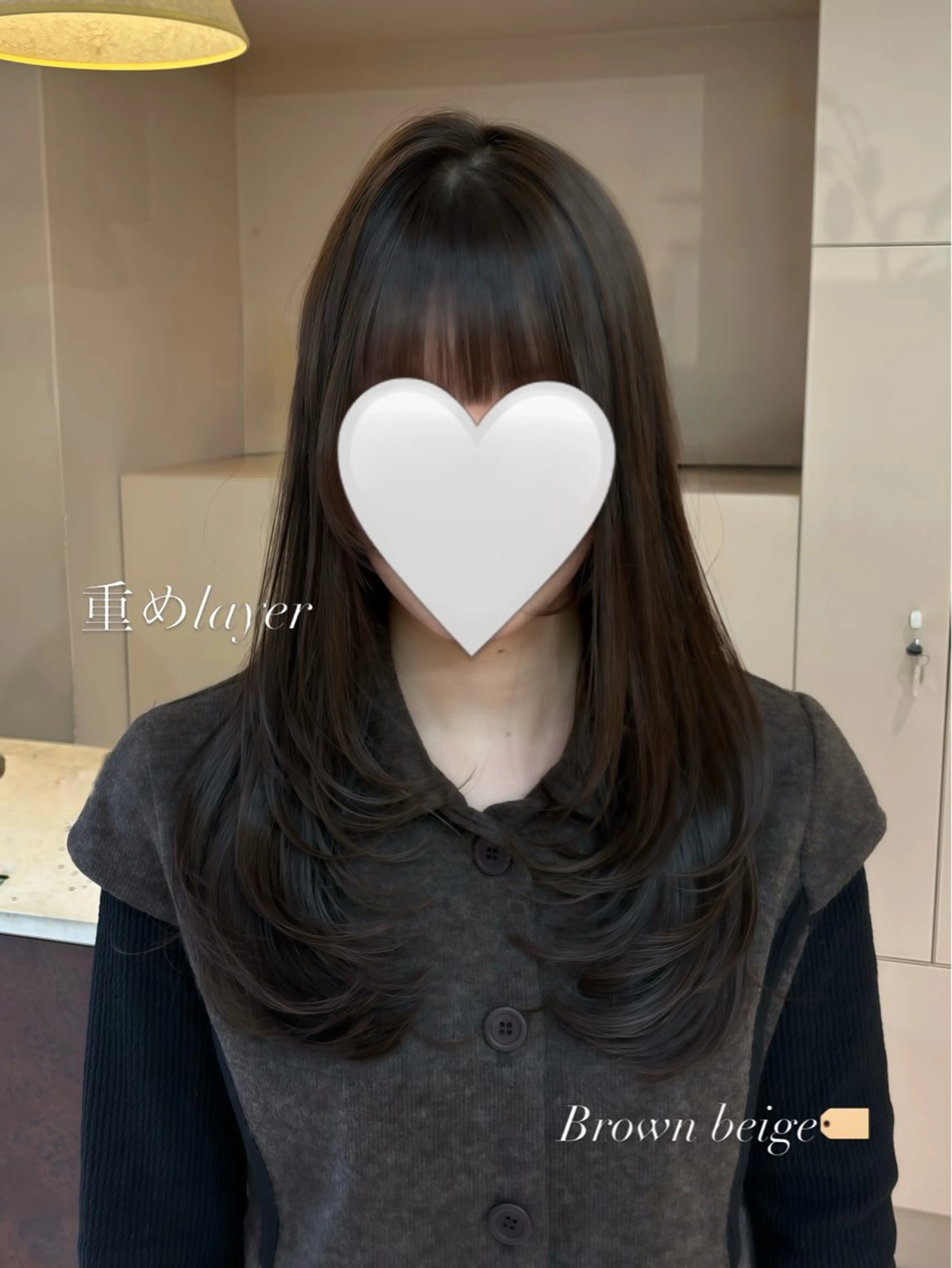 ロング カラー カット ヘアカラー トリートメント ヘッドスパ ヘアセット 似合わせレイヤー✨️ RIEのヘアスタイル