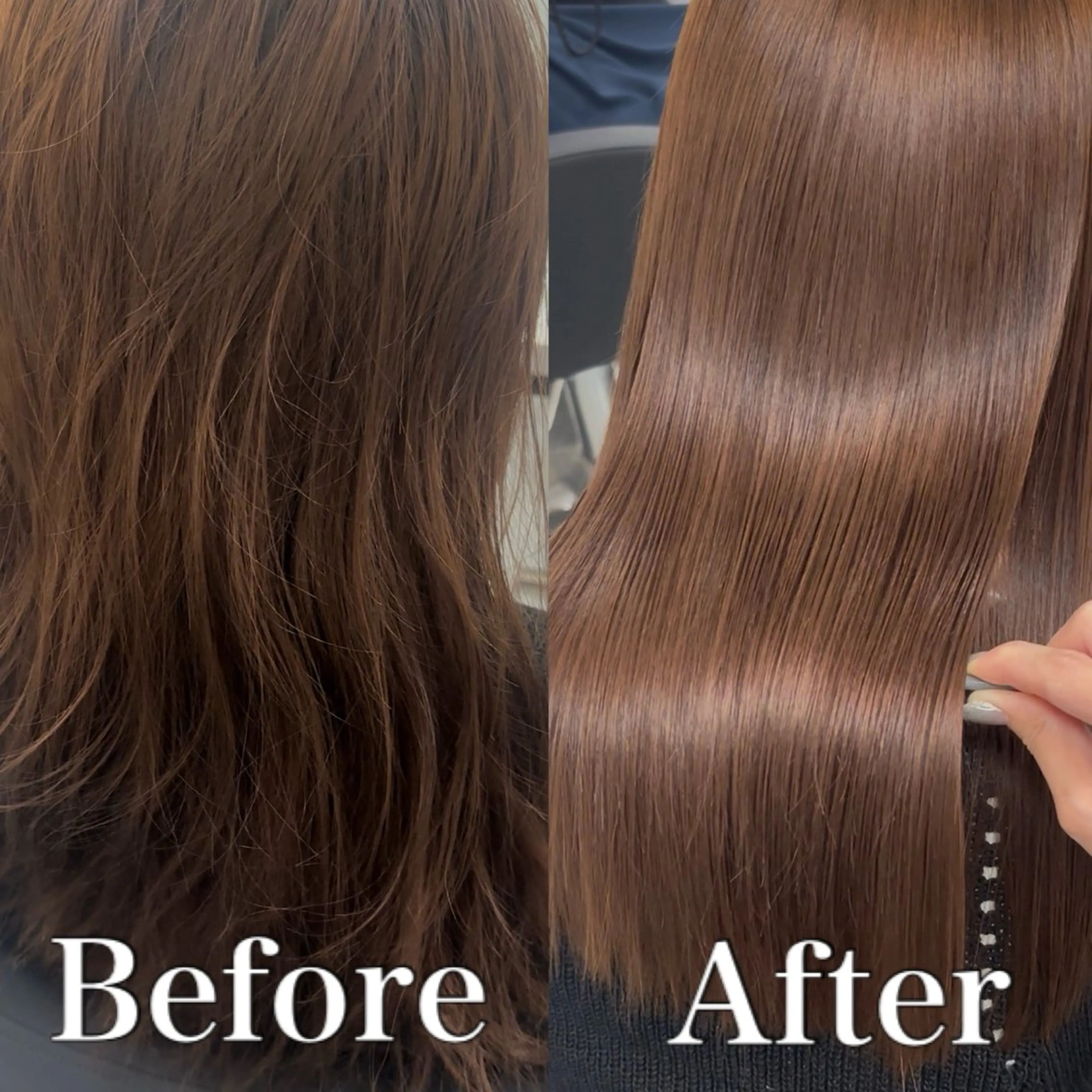 セミロング カラー ベージュカラー ピンクカラー ピンクベージュ 髪質改善 トリートメント カット ヘアカラー トリートメント ACTION心斎橋店 Lisaのヘアスタイル