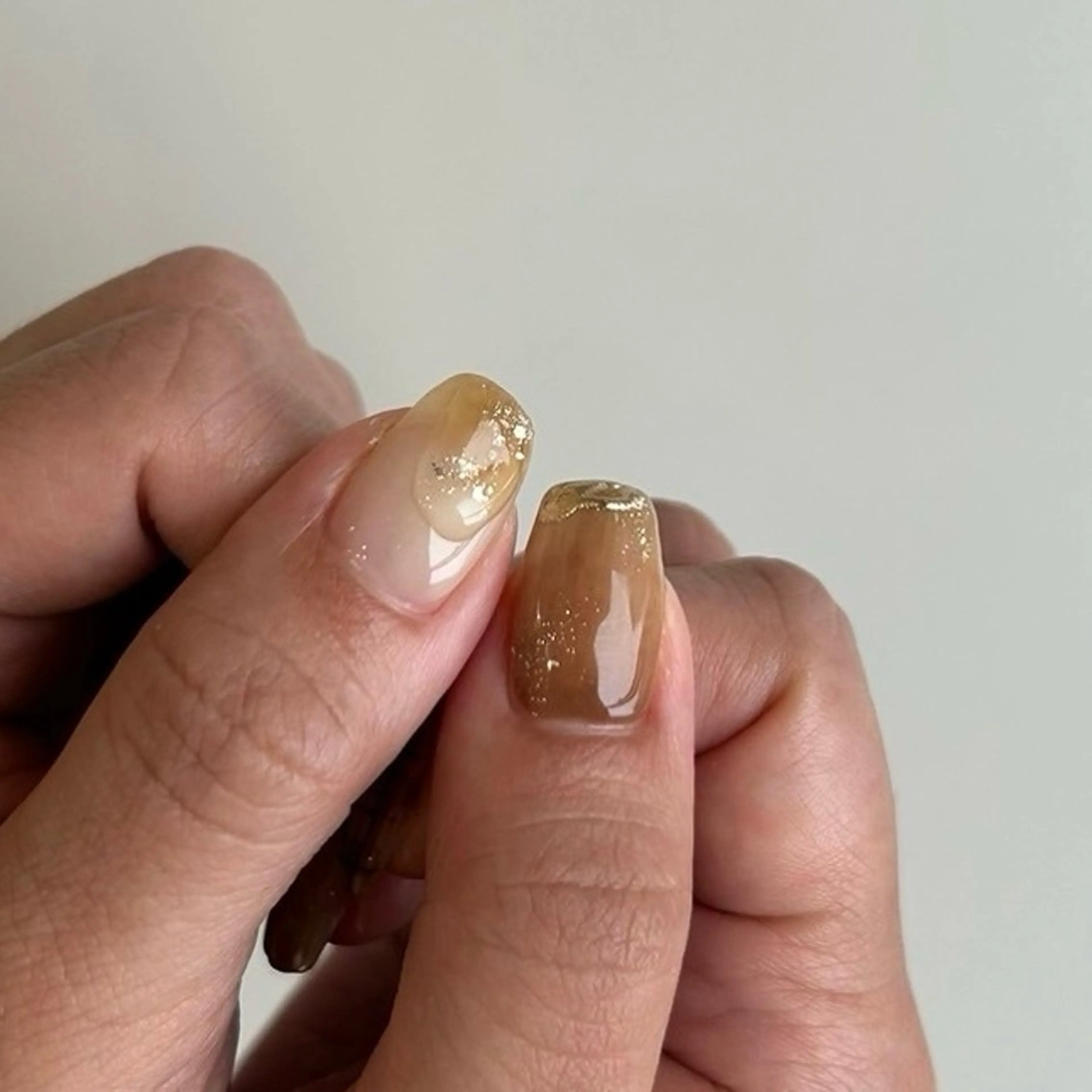 ネイル ブラウン ハンドネイル nail‪◯ petitnanoのネイルデザイン