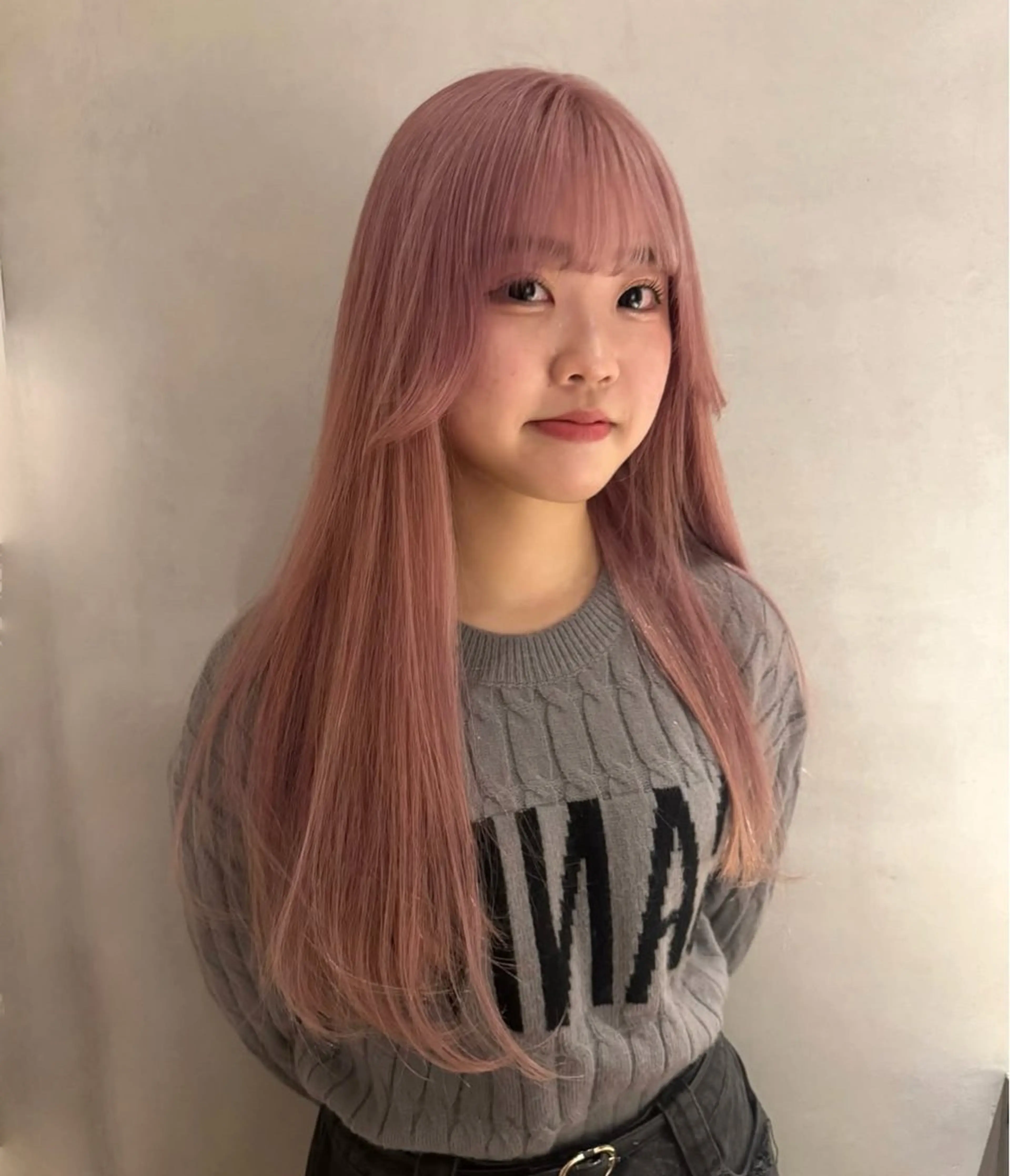 セミロング カラー ヘアアレンジ 縮毛矯正履歴からの ブリーチ /mamiのヘアスタイル