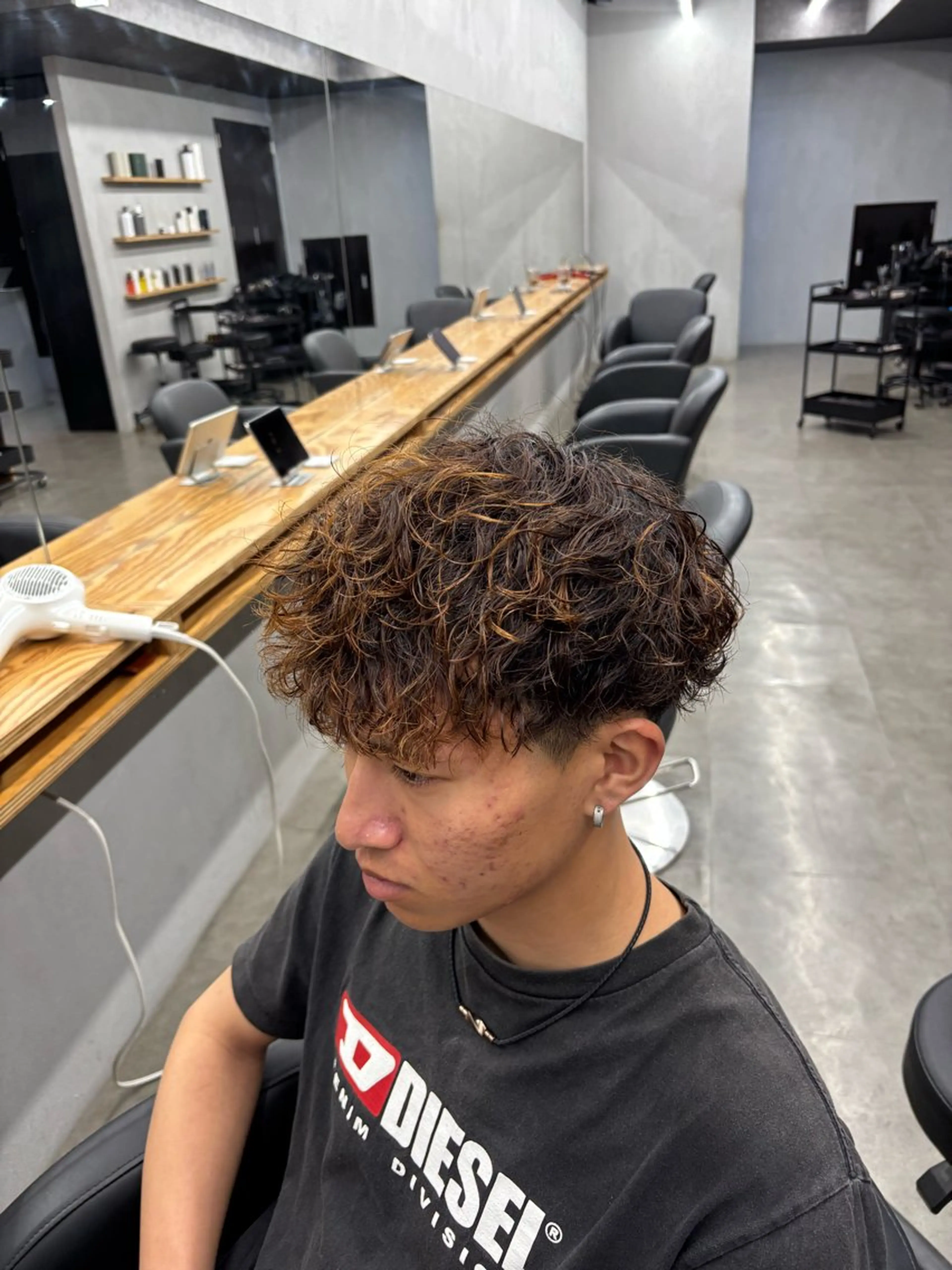 パーマ メンズ カット パーマ mono / Manatoのヘアスタイル