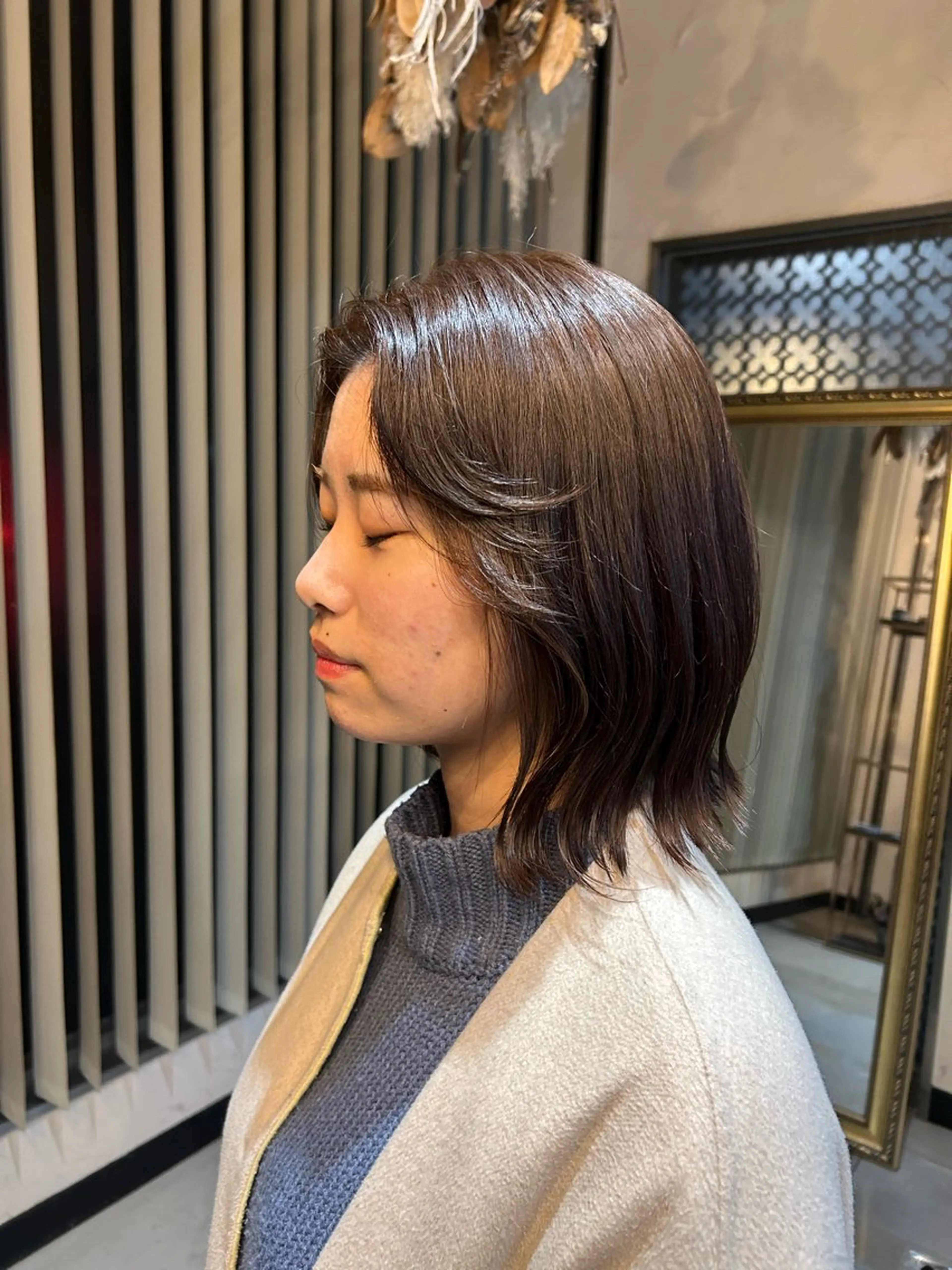 カラー ブラウンカラー ダークブラウン ヘアカラー 植吉 琉月のヘアスタイル