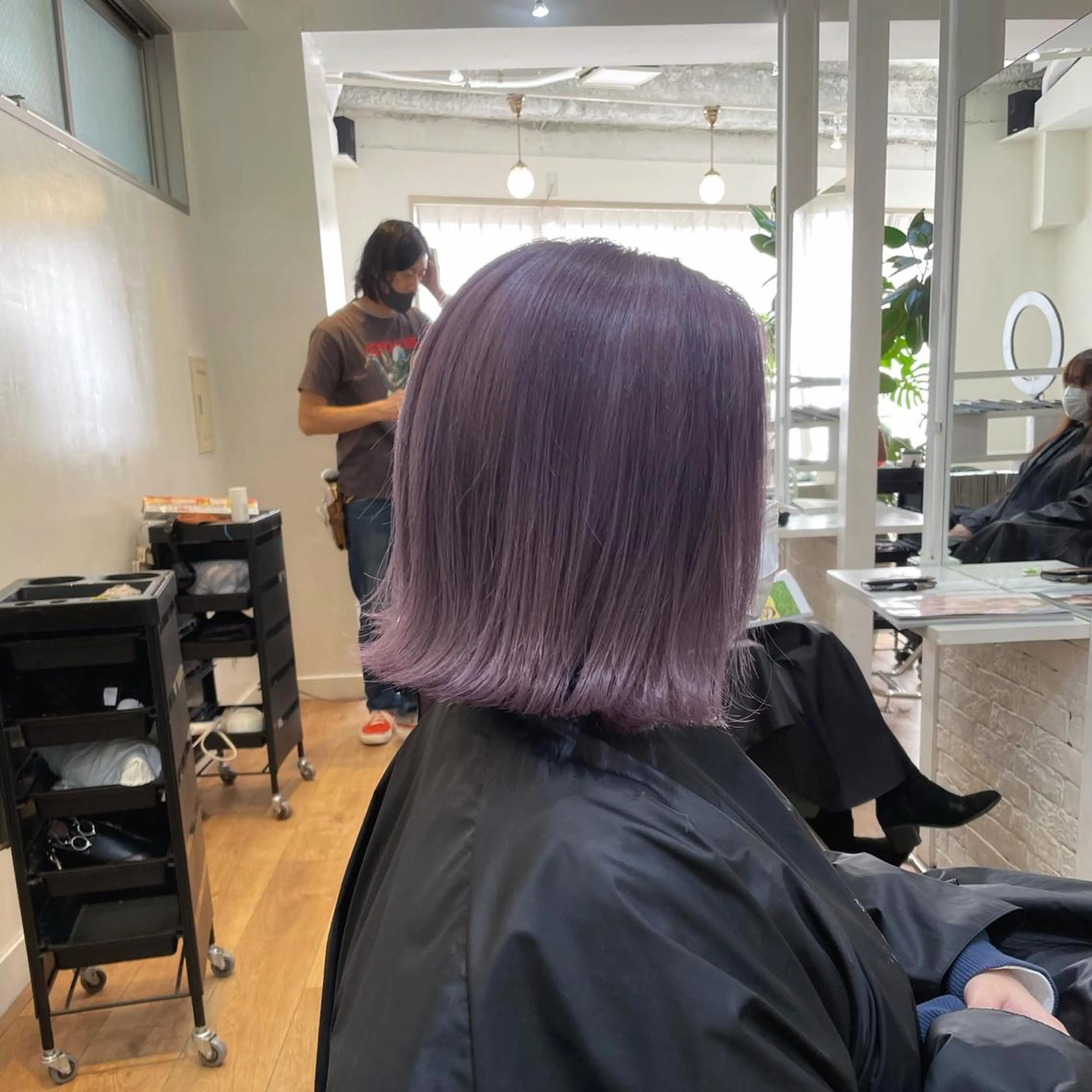 ミディアム カラー 🇰🇷ハイトーン× 韓国レイヤー레이어드のヘアスタイル