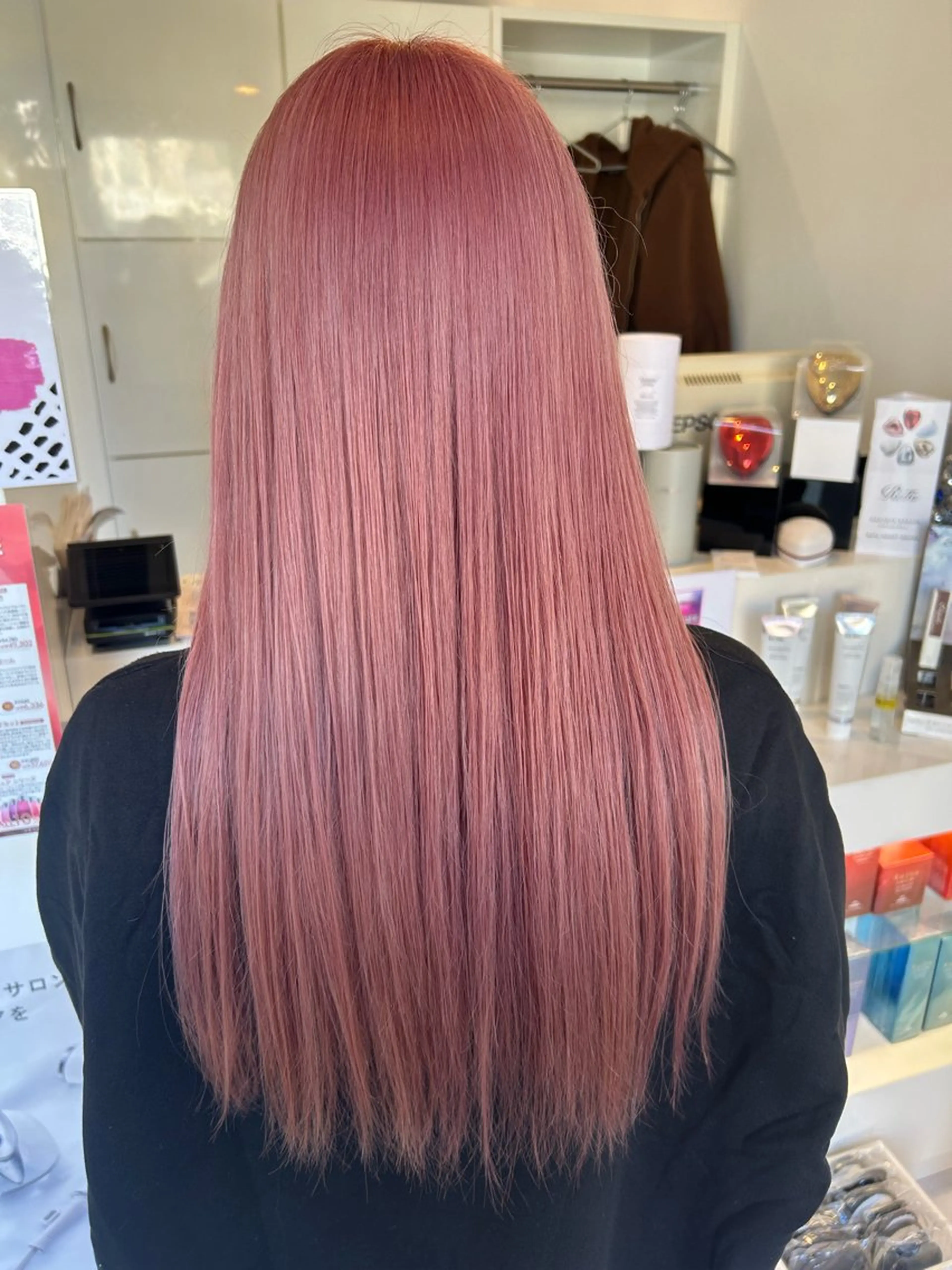 ダブルカラー➕仕上げのセット（巻き髪・ストレート）の写真