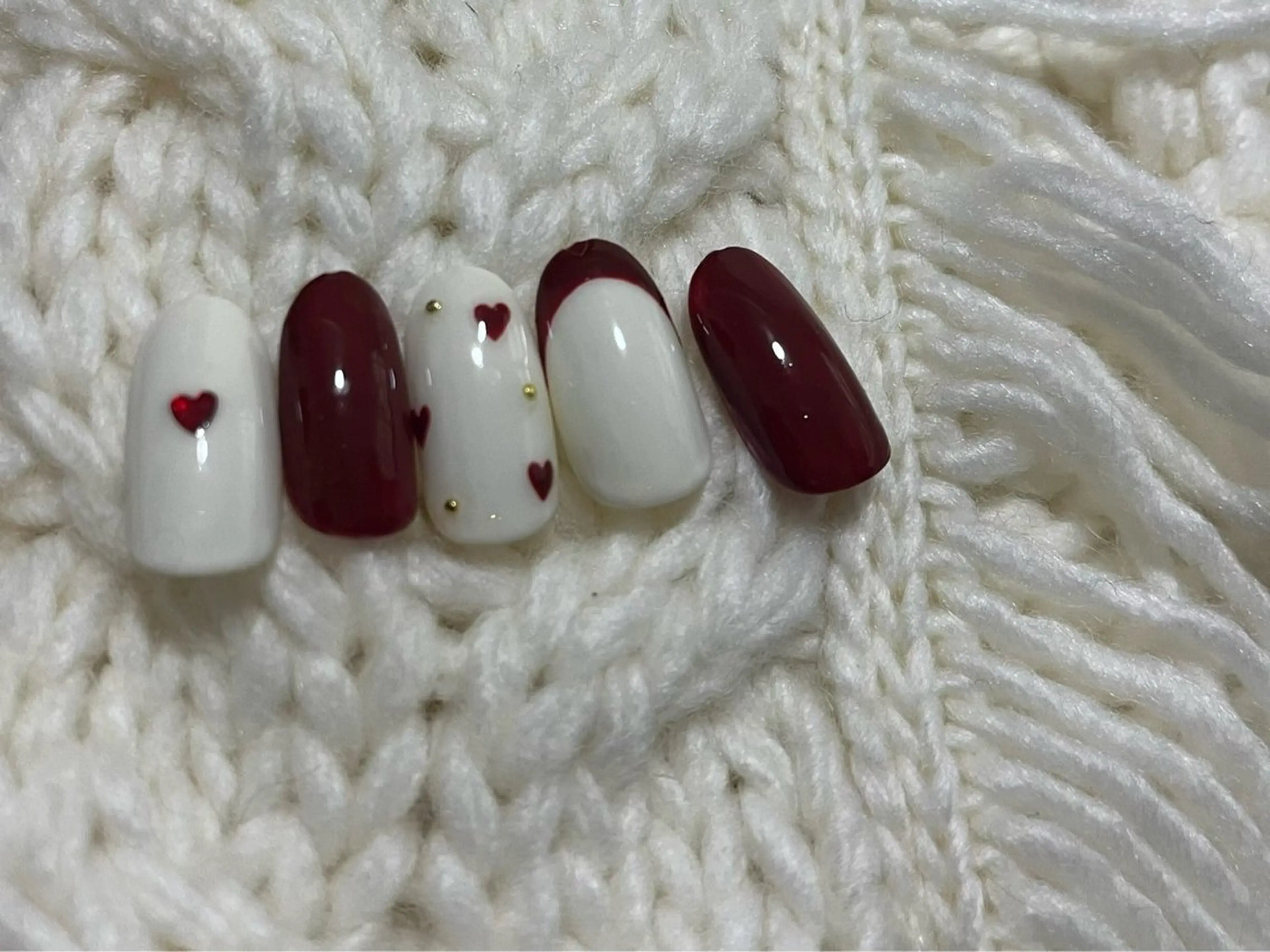 ネイル ジェルネイル 韓国ネイル メンズネイル パラジェル バレンタイン kiki nail たまプラーザのネイルデザイン