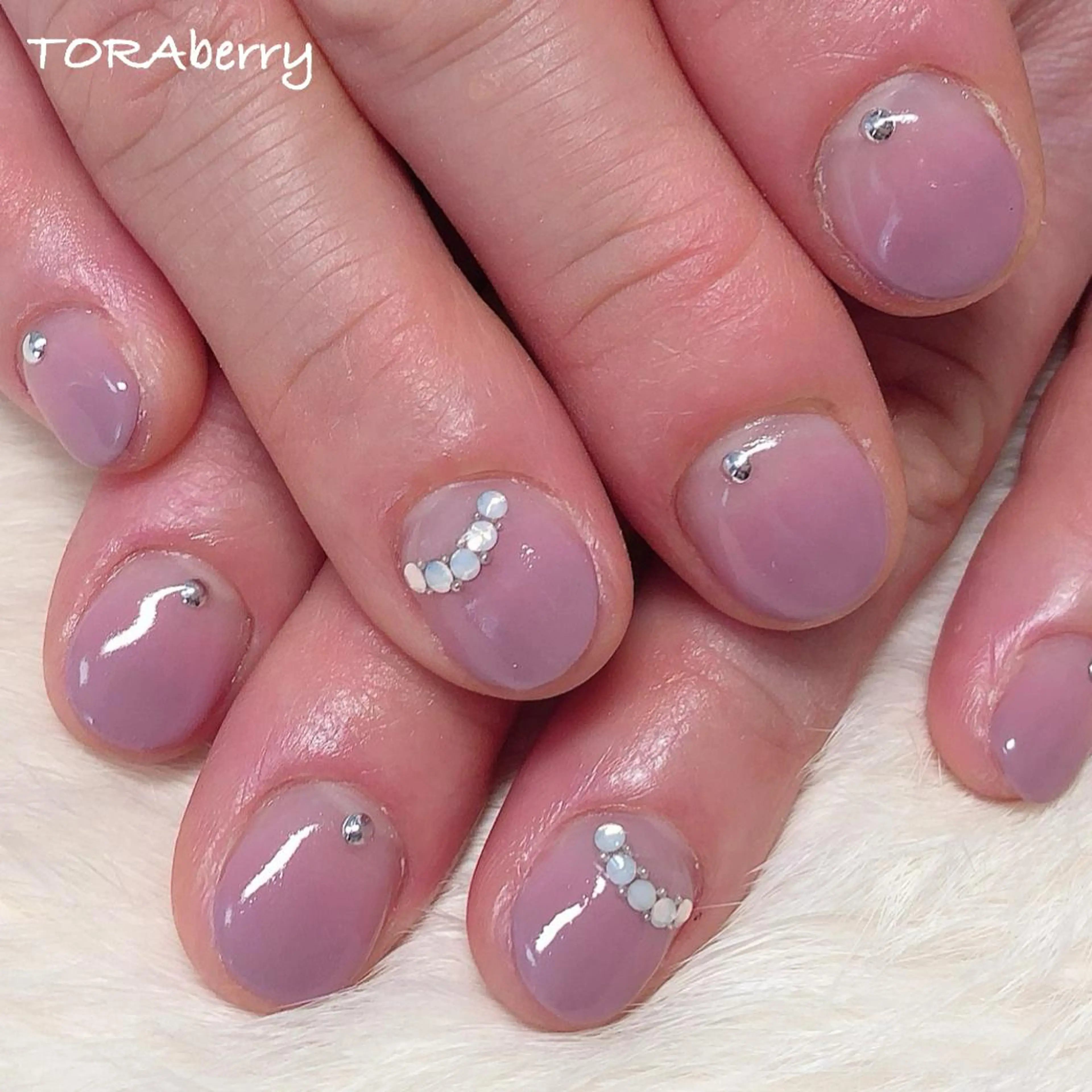 ネイル ピンク ハンドネイル ネイリスト なつみのネイルデザイン