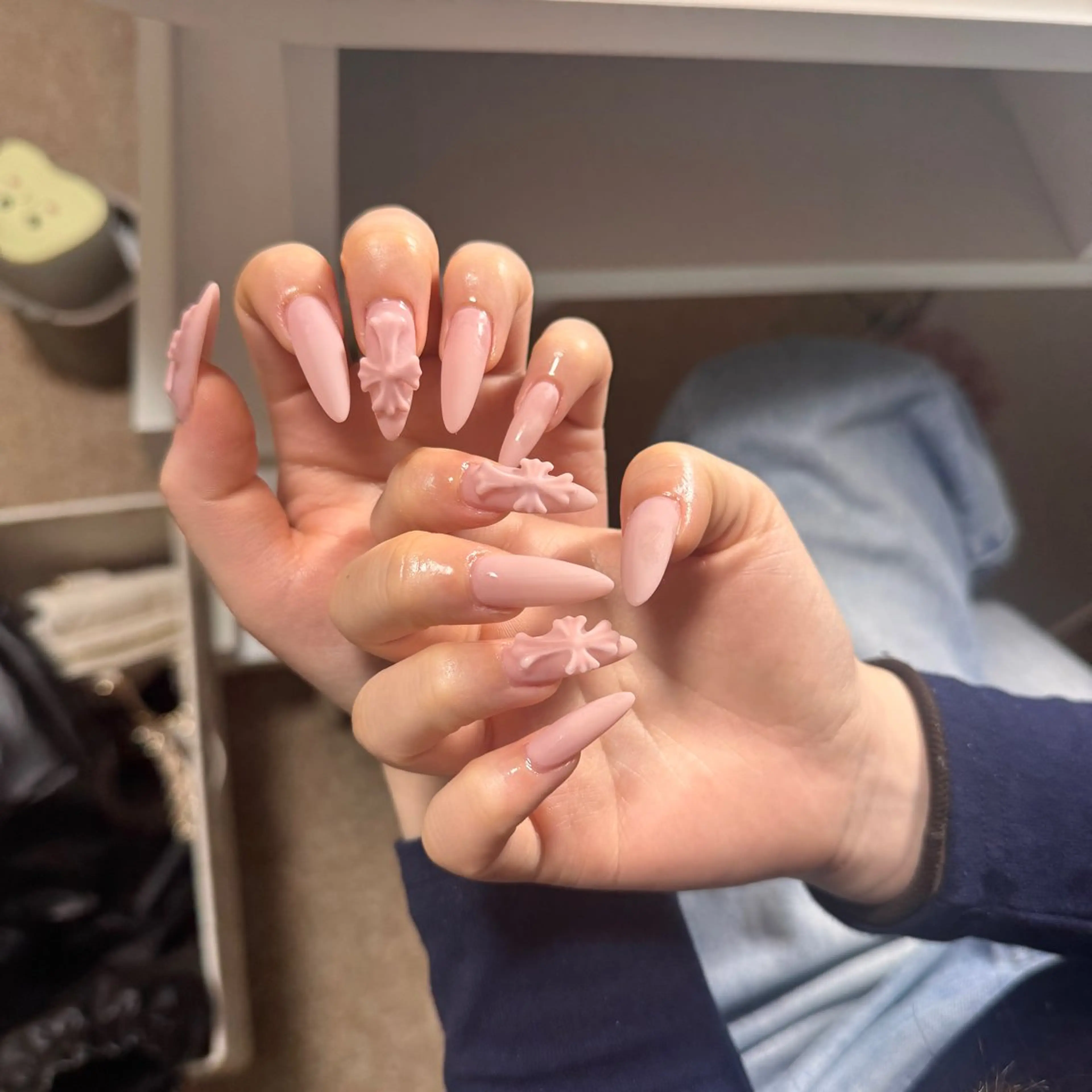 ネイル チークネイル フレンチネイル グラデーション 韓国ネイル マグネットネイル ハンドネイル Hana Nailのネイルデザイン