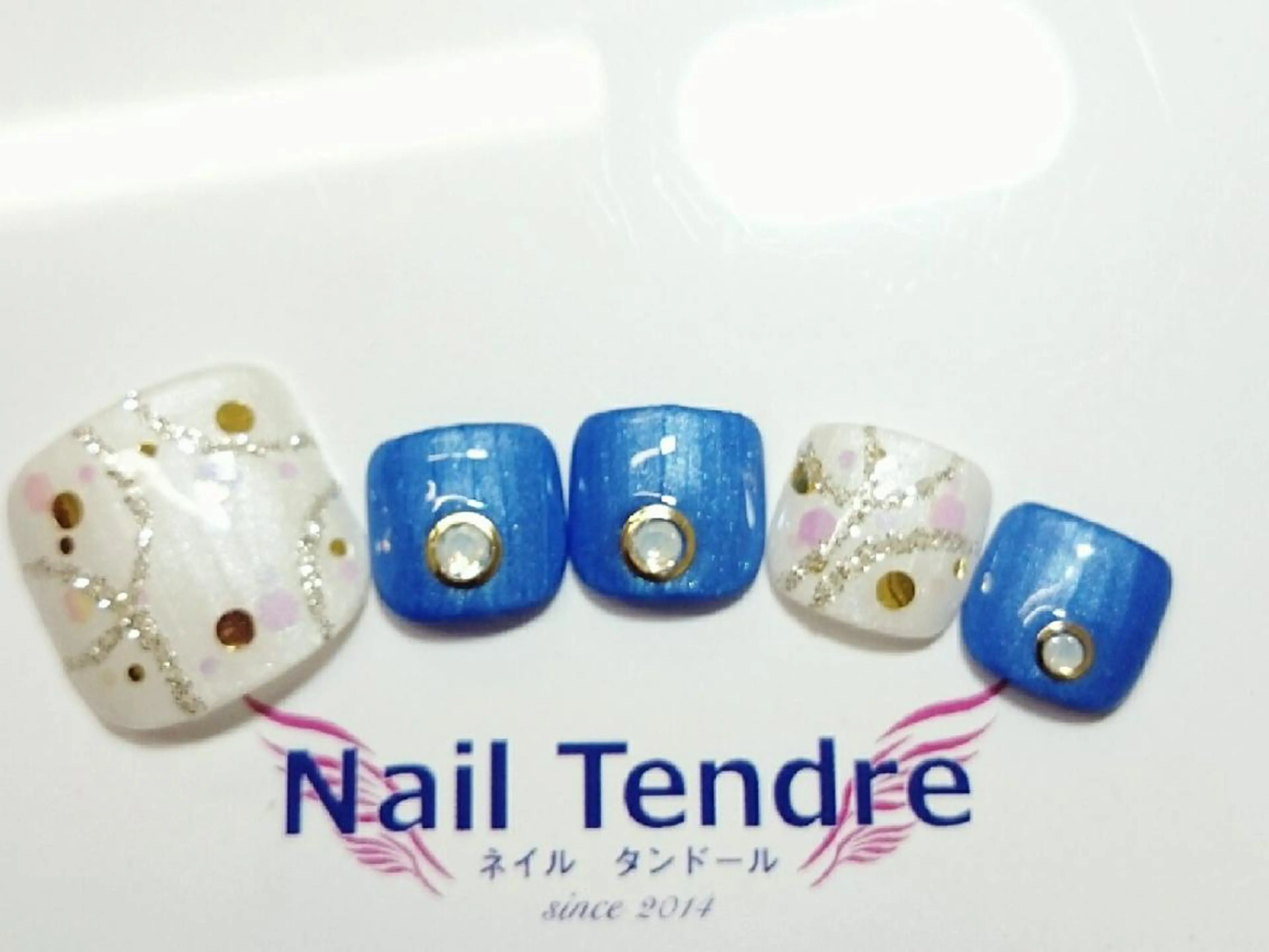ネイル アートネイル ジェルネイル ソフトジェル ストーンネイル フットネイル Nail  Tendreのネイルデザイン