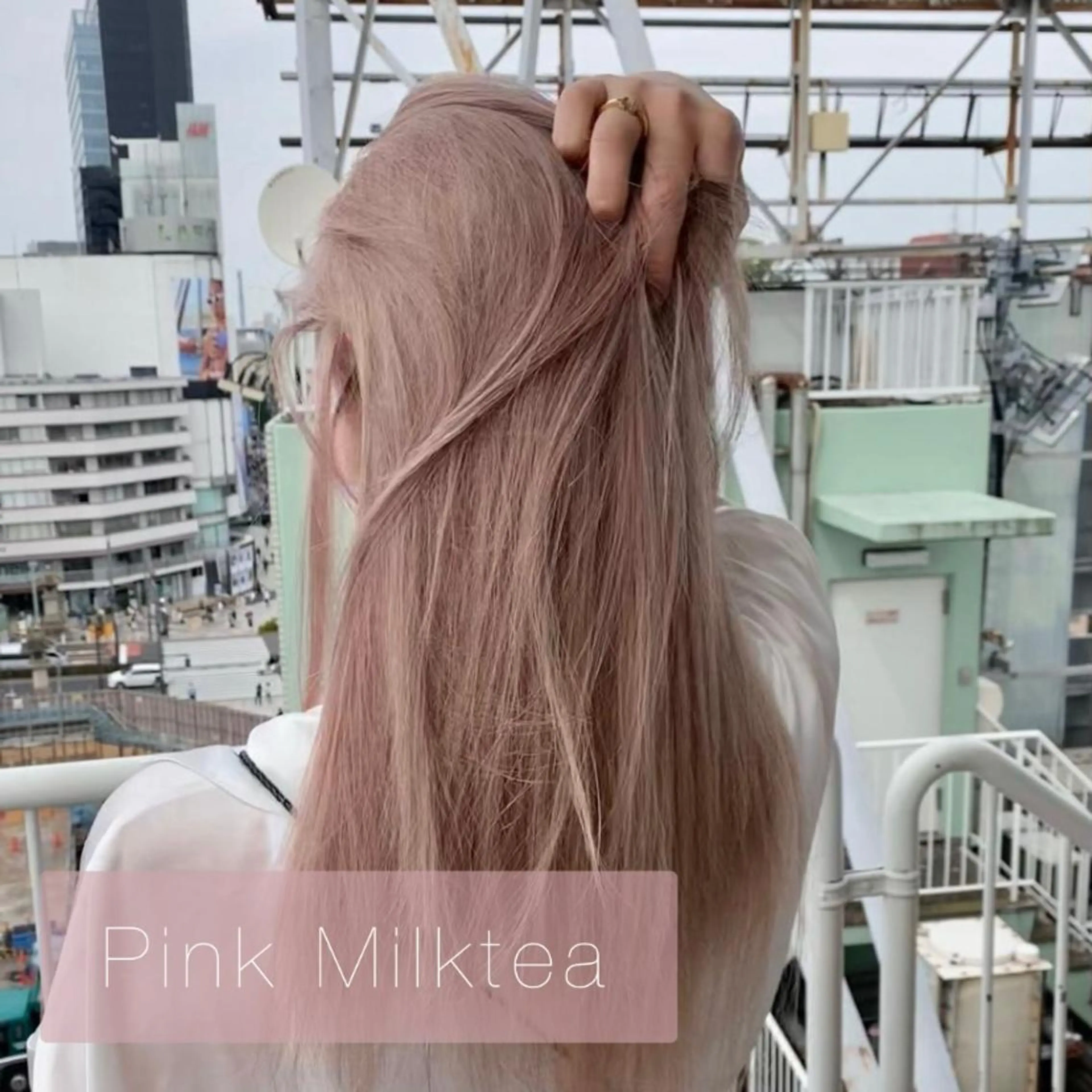 ロング カット ヘアカラー トリートメント akina＊ブリーチ ♡トレンドヘアのヘアスタイル