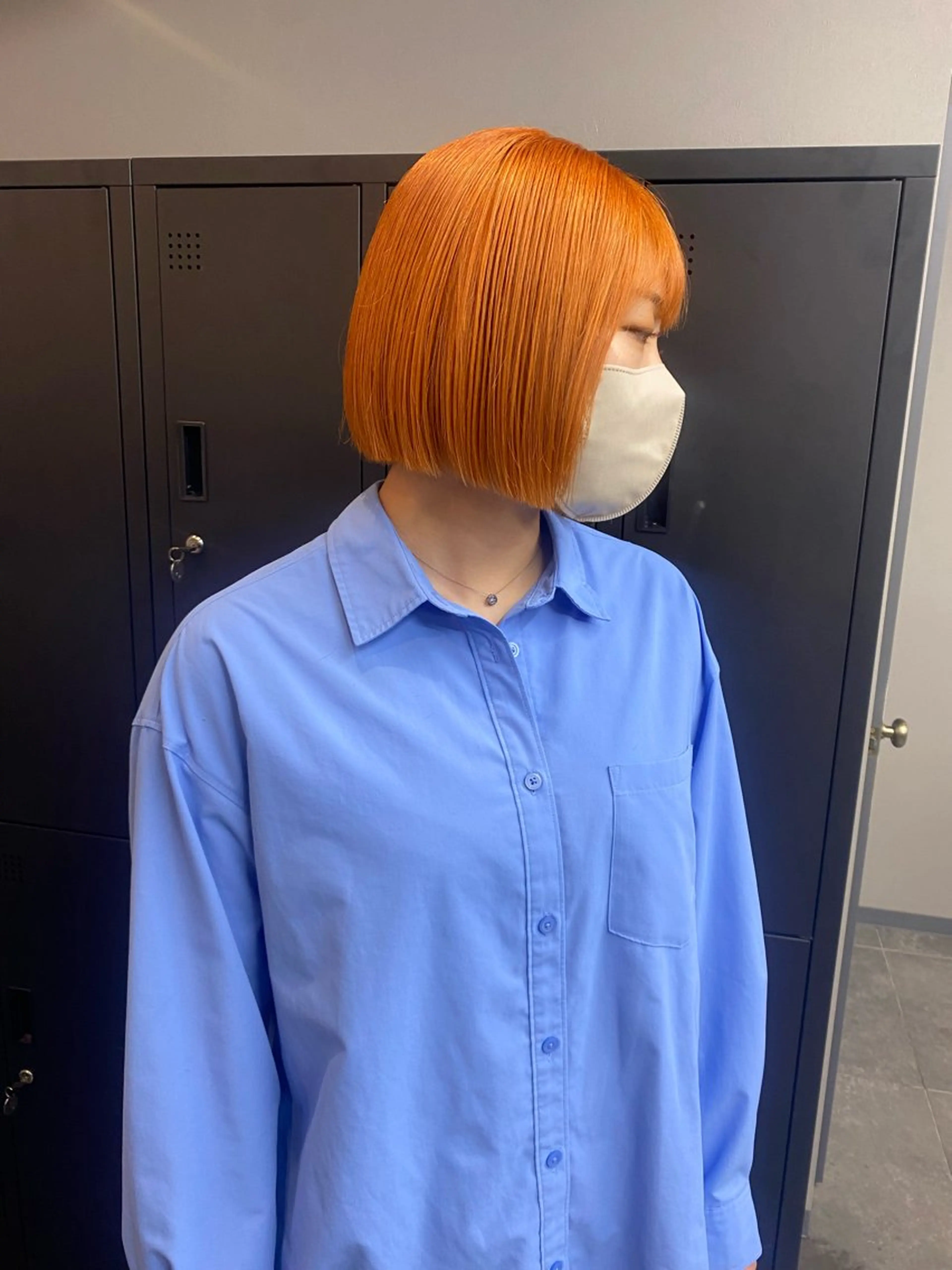 ミディアム ボブ maco 艶感ハイトーン🦋のヘアスタイル