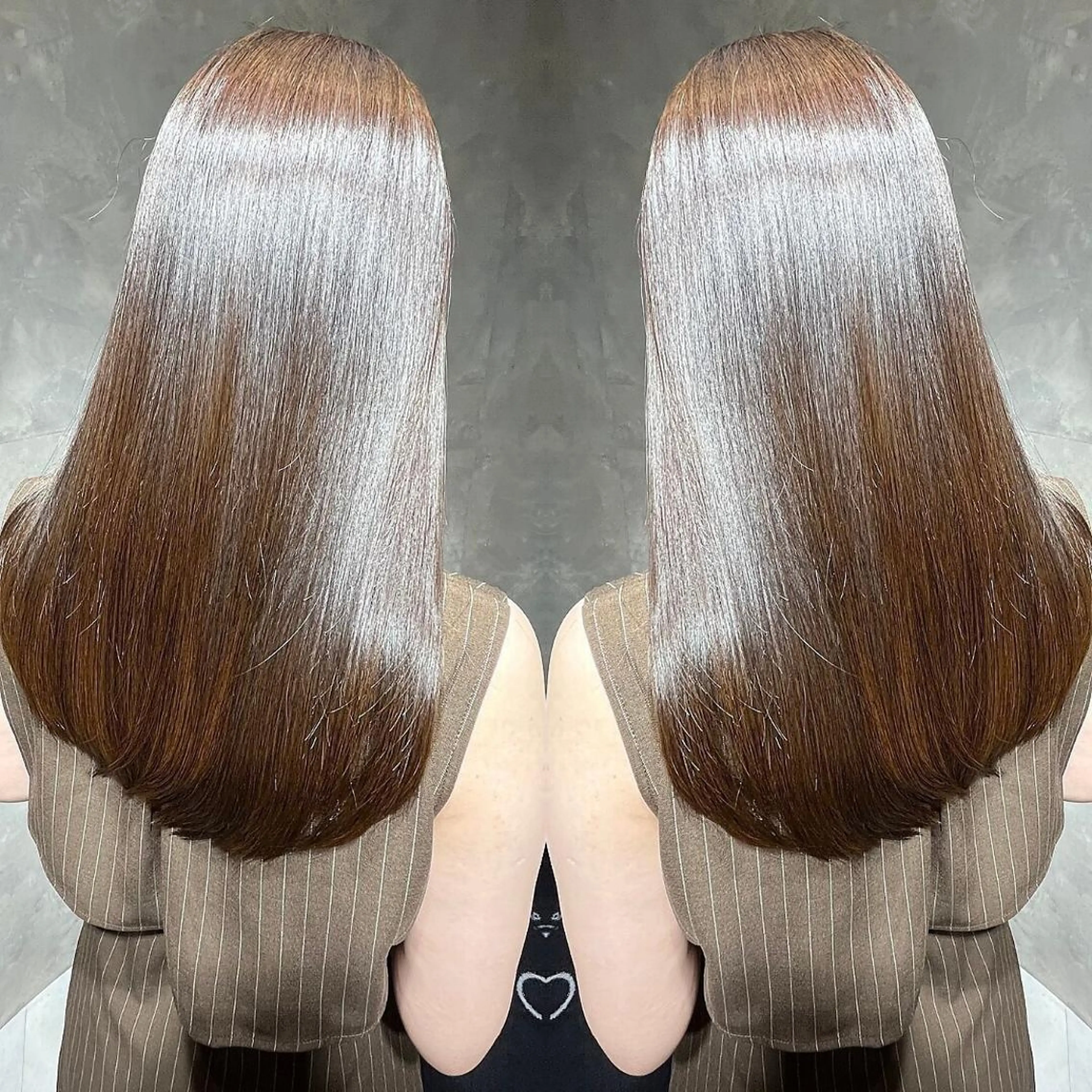 ロング カット 縮毛矯正 トリートメント 天王寺/阿倍野 tocca rieのヘアスタイル