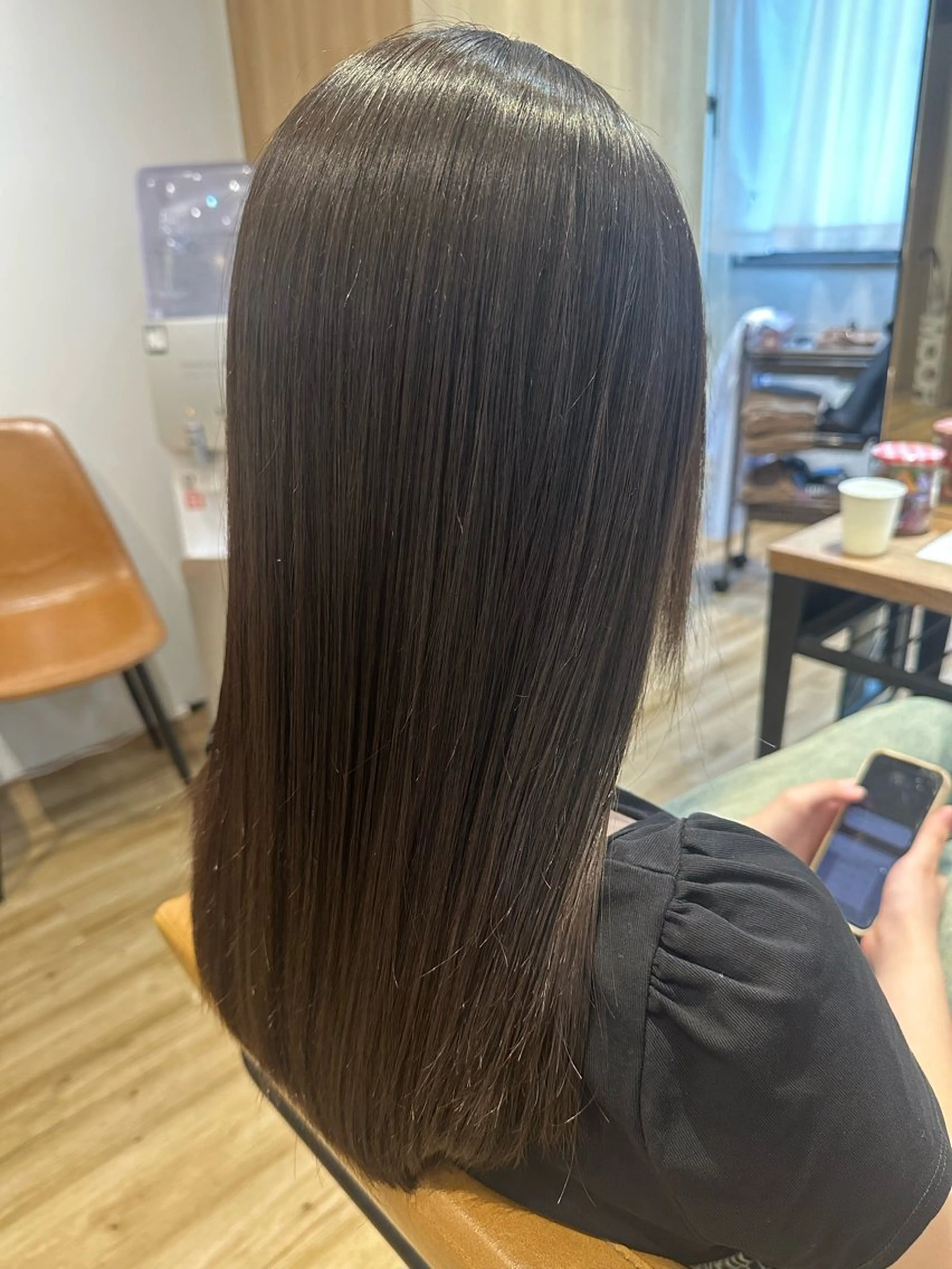 ミディアム パーマ カット 縮毛矯正 トリートメント ✨✂️Nori ✂️✨のヘアスタイル
