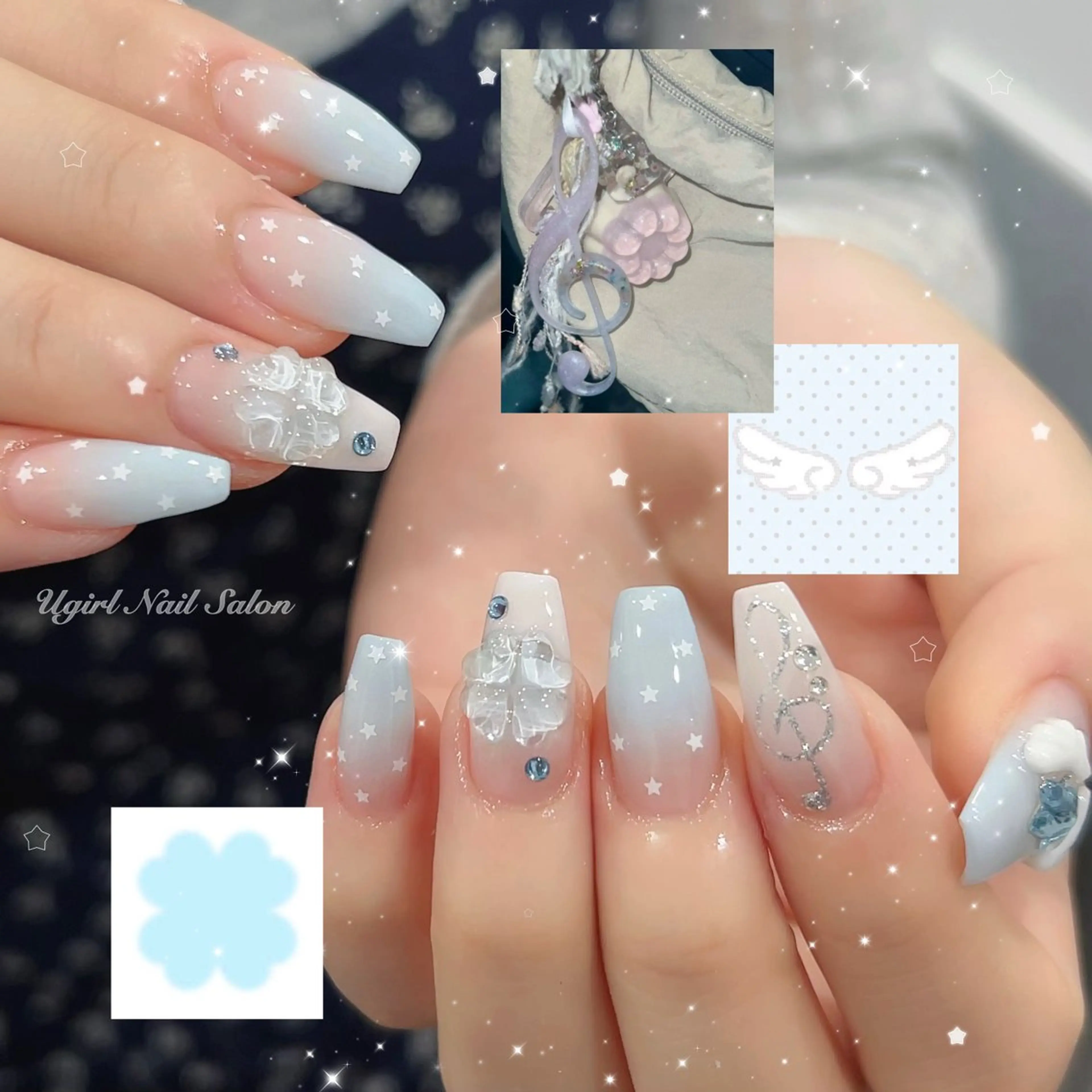 ネイル ハンドネイル 🪄mimi🎀 Midori🪽のネイルデザイン