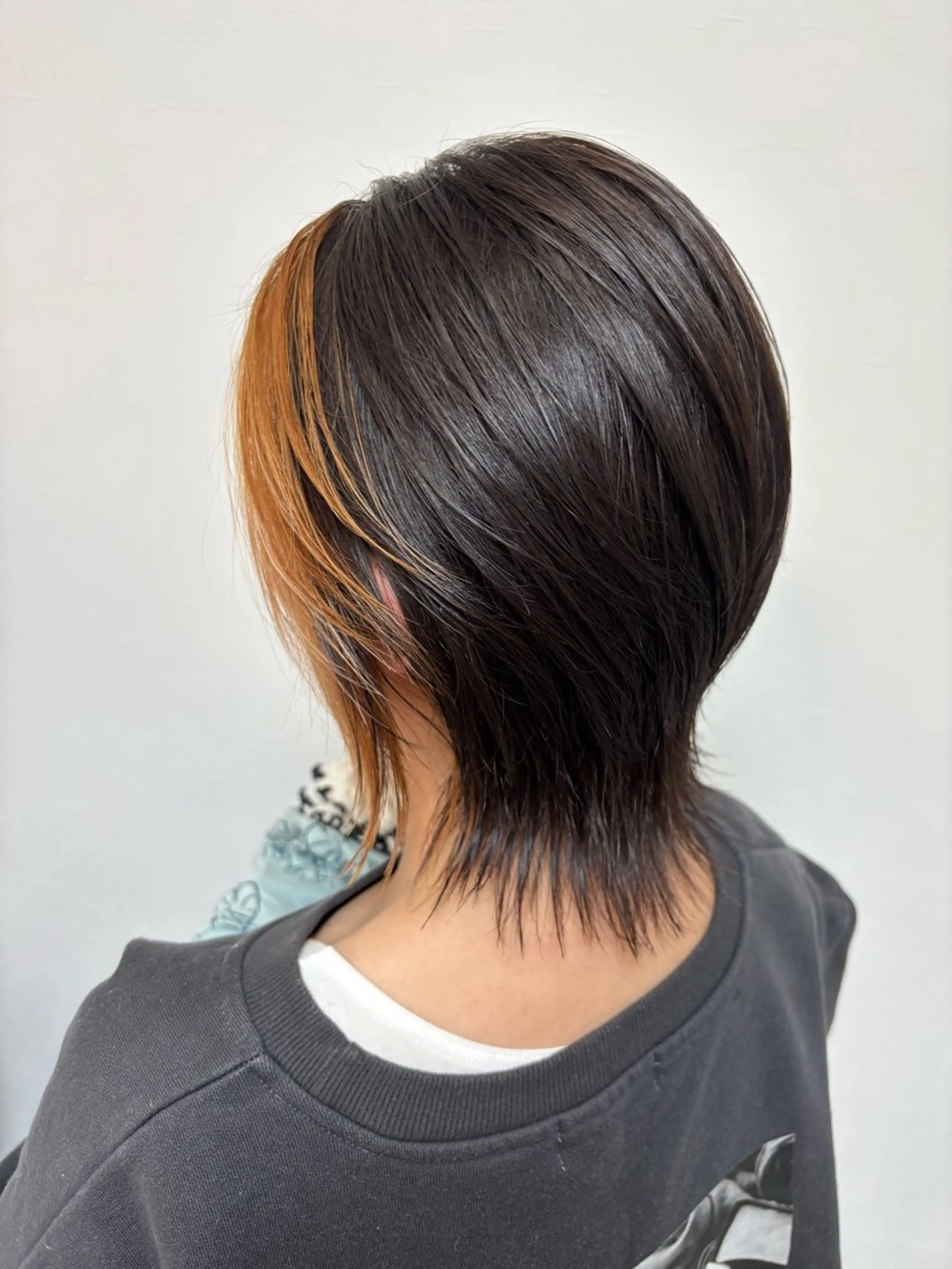 ミディアム カラー ミディアムレイヤー ミストバング  フェイスフレーミング レイヤーカット ヘアカラー トリートメント hair salon  Garance所属・akane/大和田 駅/ Garanceのヘアスタイル