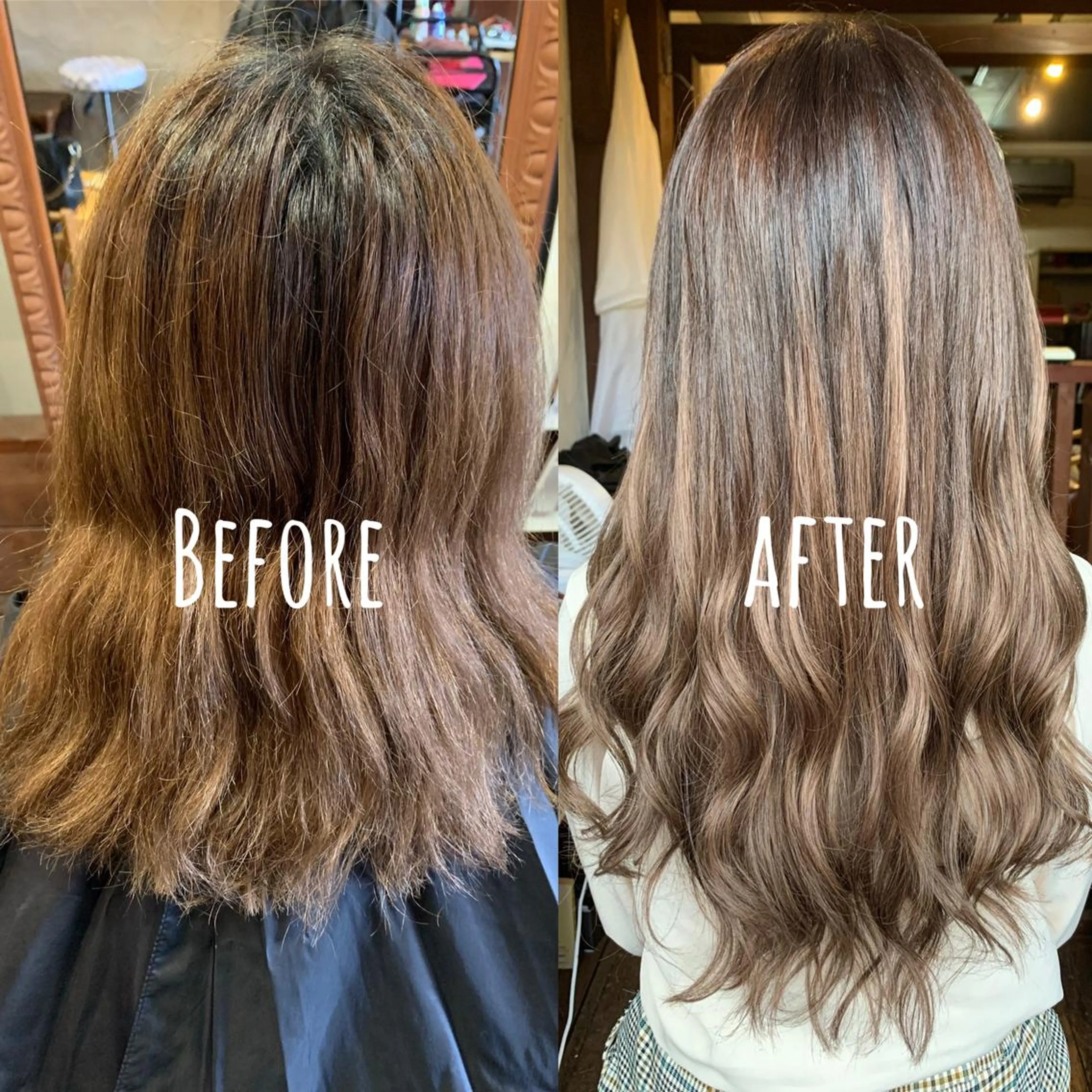 ロング シールエクステ エクステ カット ヘアカラー エクステ ReHyd BEAUTÉ salon&store 心斎橋店所属・❤️MASAKO❤️ 🌸🩷エクステ🩷のヘアスタイル