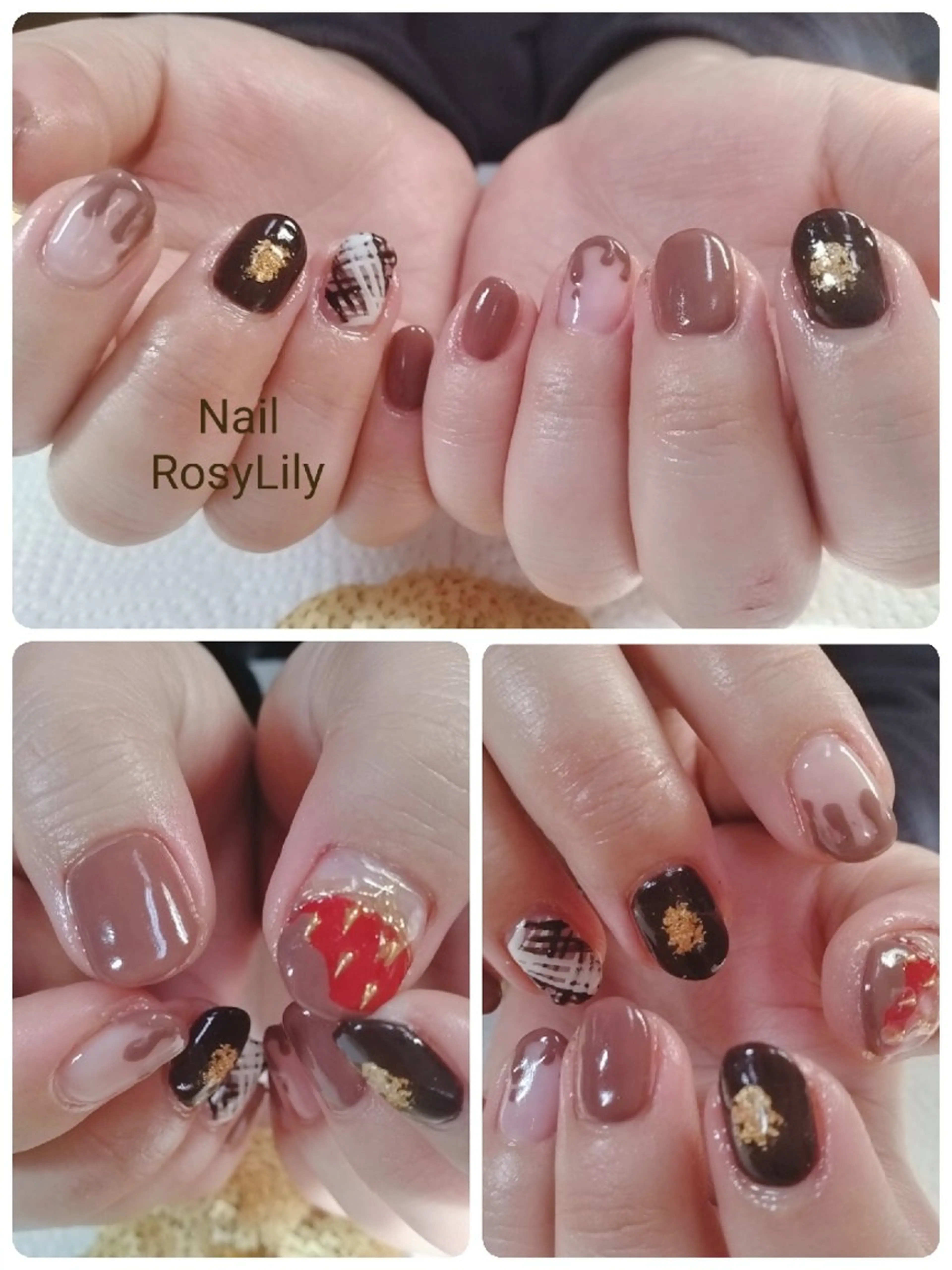 ネイル 持ち込み バレンタイン プライベートサロン Rosy Lilyのネイルデザイン